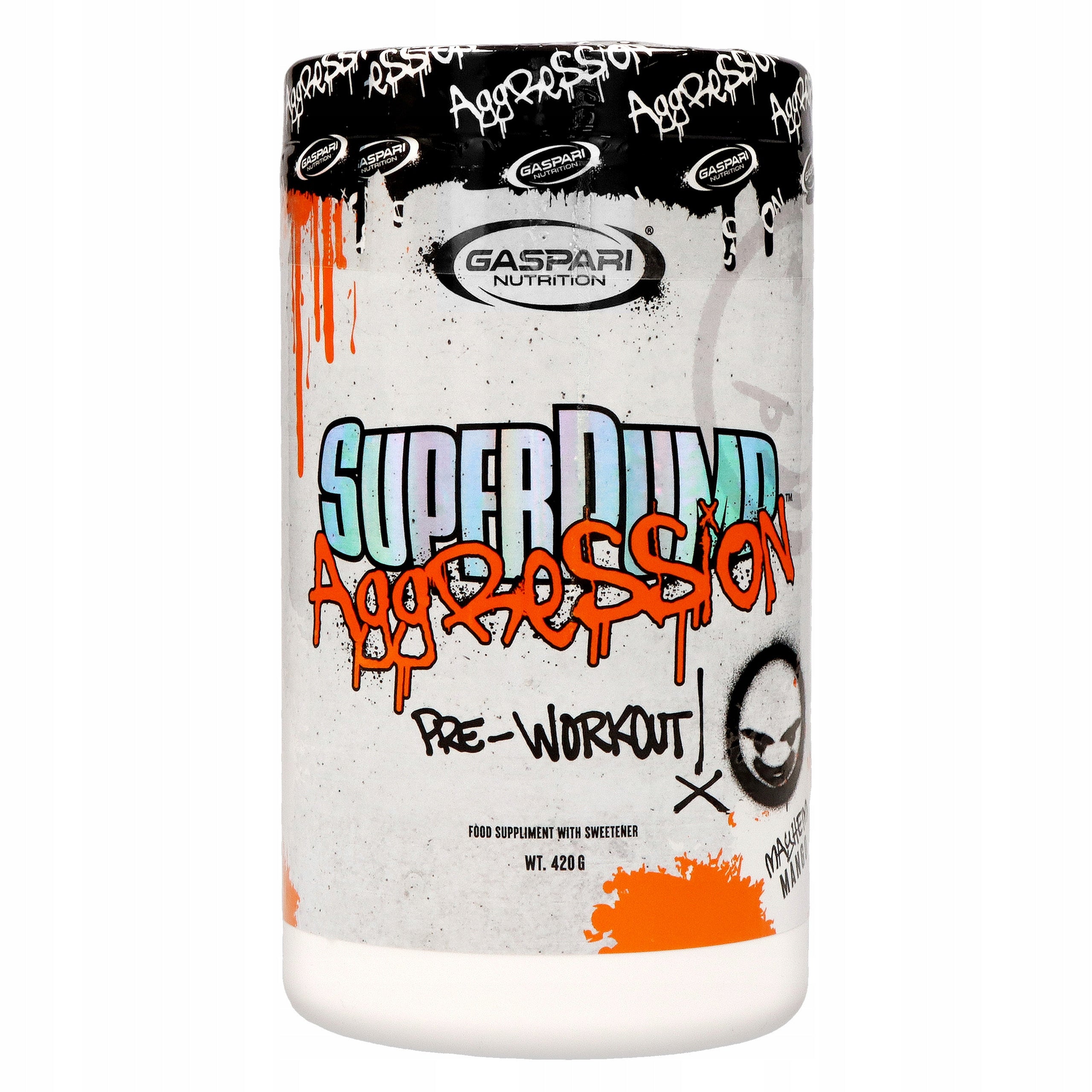 Pre-workout GASPARI Super Pump Aggression 420g Mango Pump Strength
