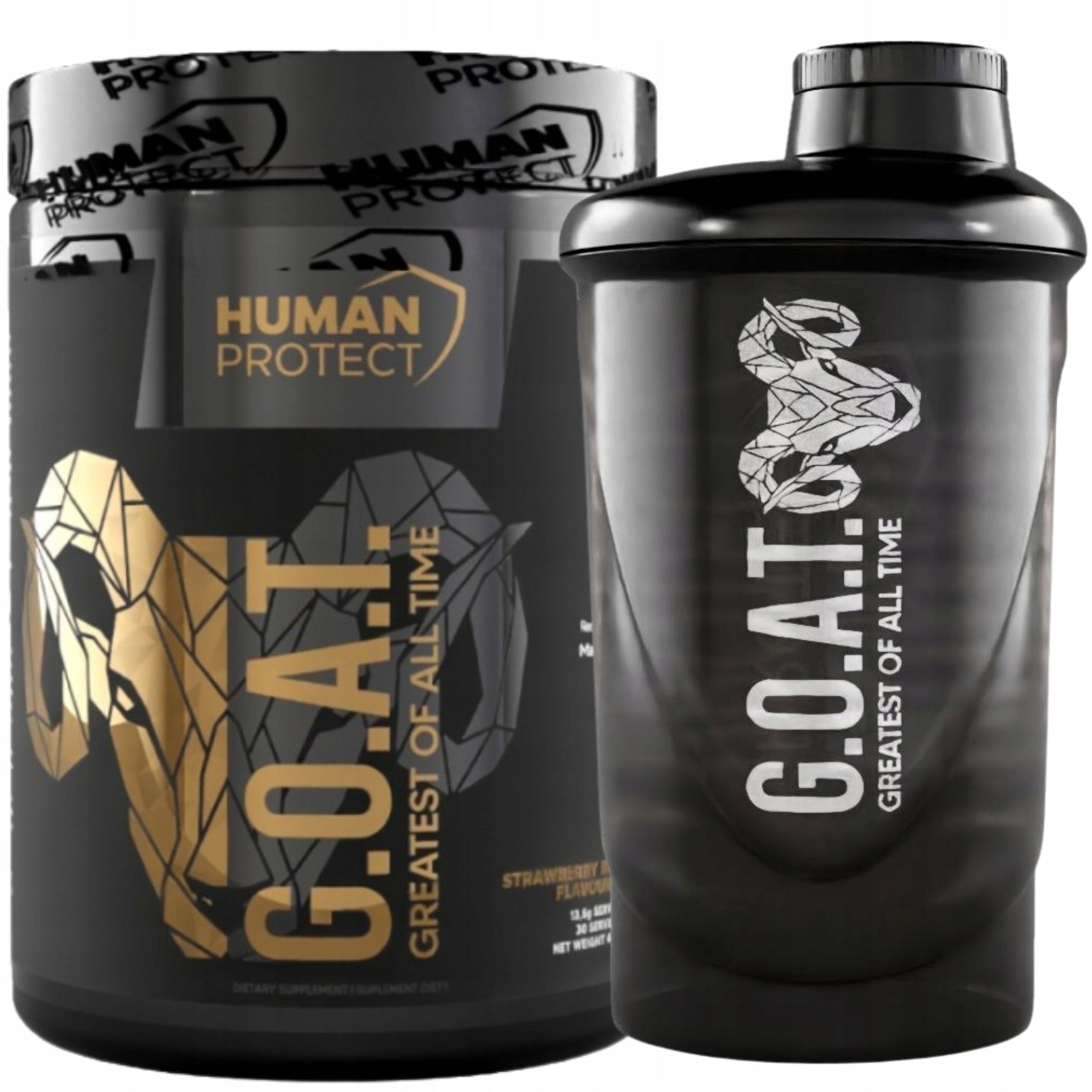 Pre-workout Human Protect G.O.A.T 400g Kiwi-Strawberry + Shaker FREEBIE!