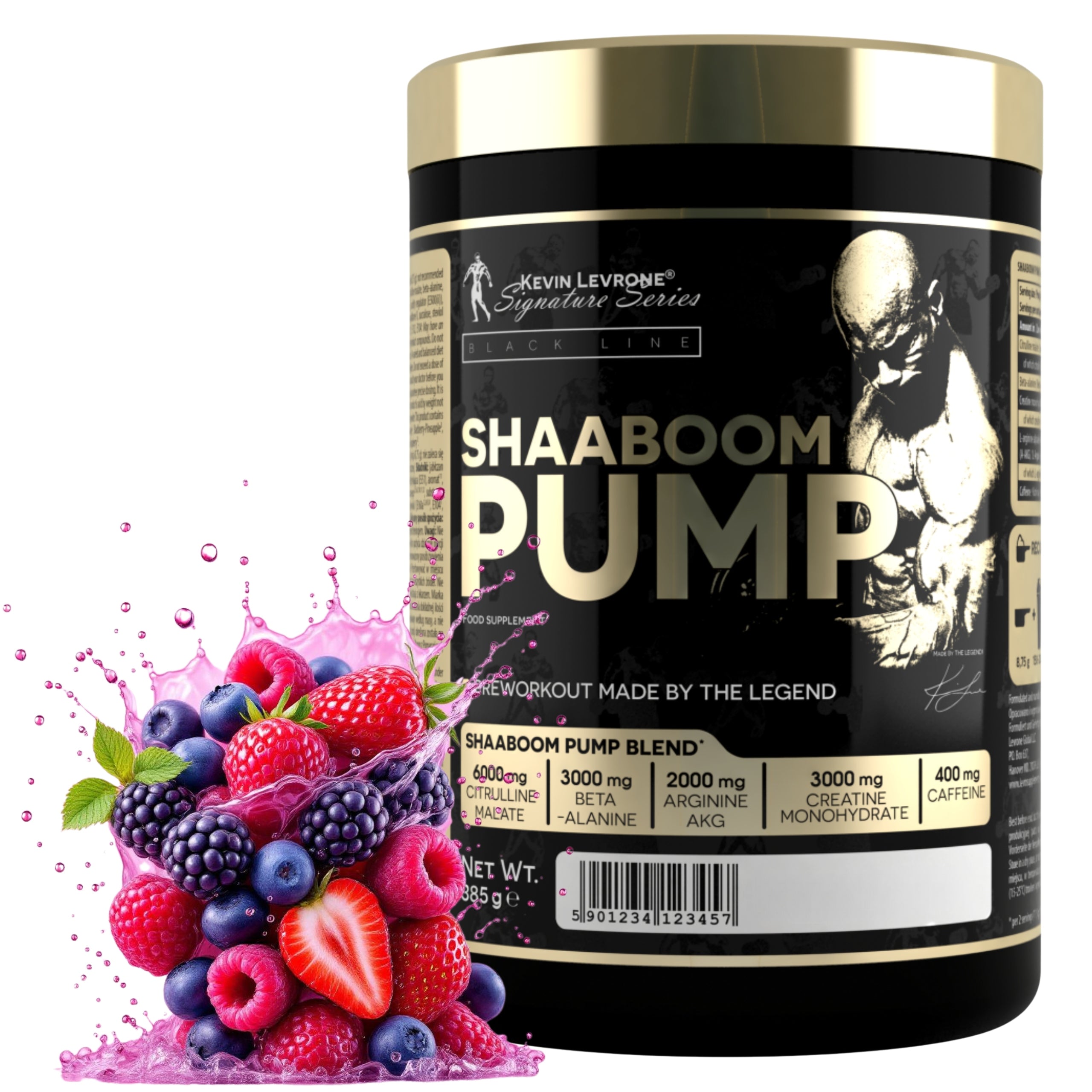 Pre-workout SHAABOOM PUMP 385g Citrulline Creatine KEVIN LEVRONE