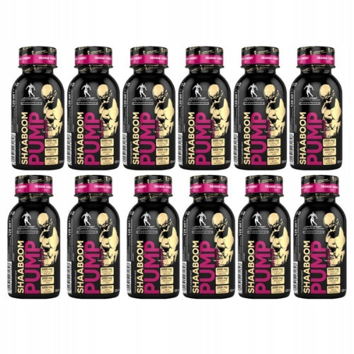 Pre-workout Shaaboom Pump Juice Shot 12x 120ml Citrulline Caffeine AAKG Expiration date at least six months from the date of purchase