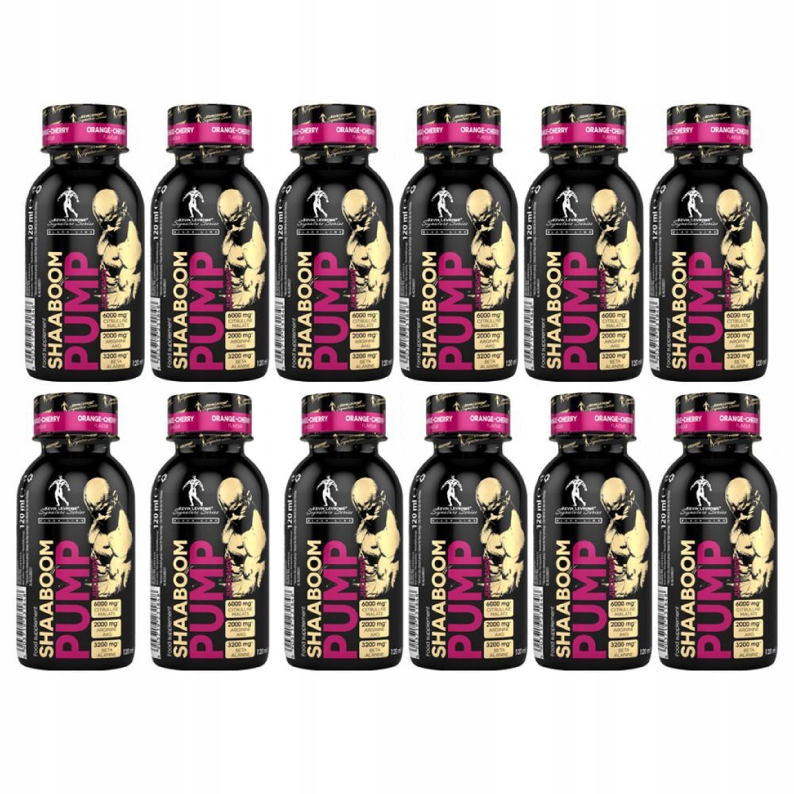 Pre-workout Shaaboom Pump Juice Shot 12x 120ml Citrulline Caffeine AAKG Packaging status original