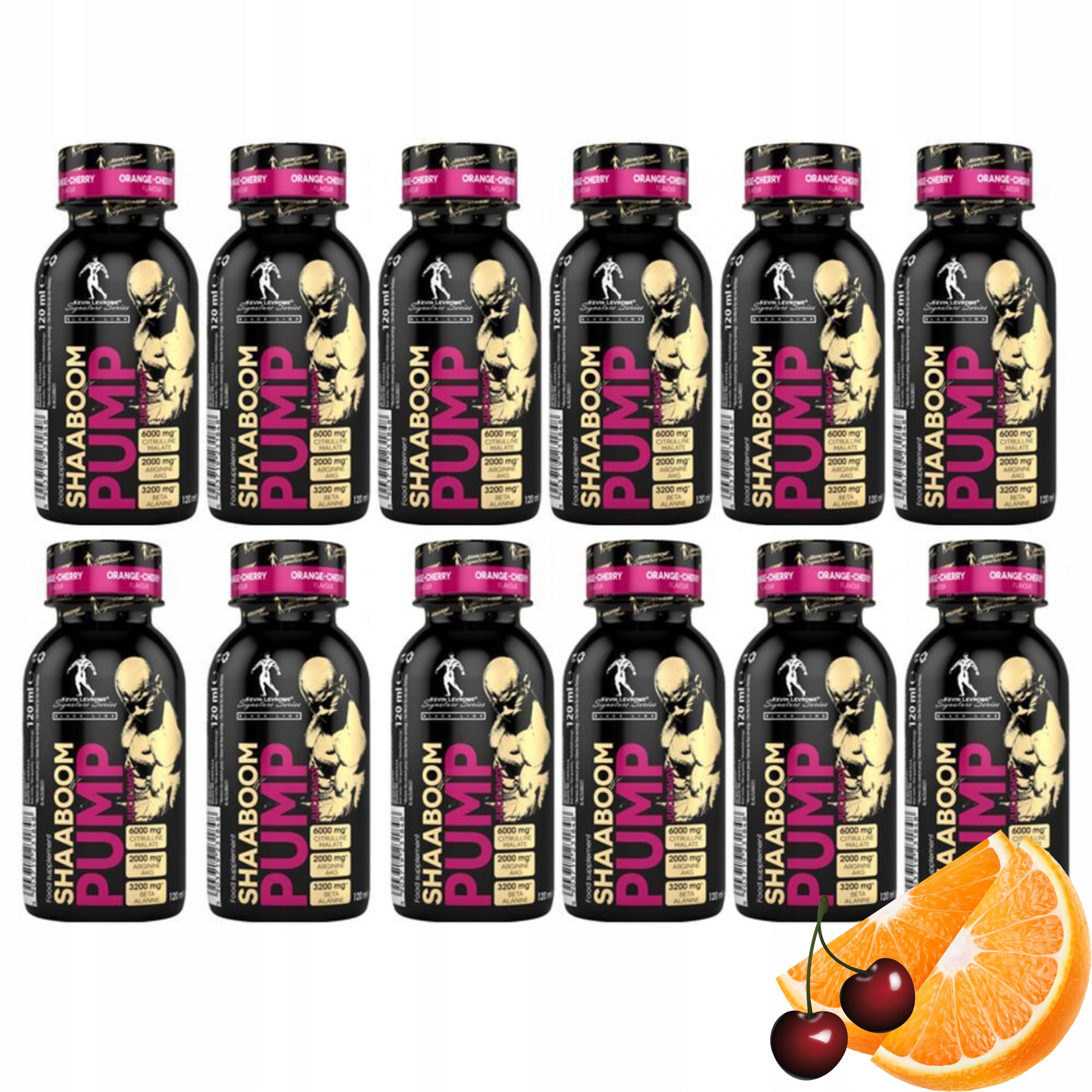 Pre-workout Shaaboom Pump Juice Shot 12x 120ml Citrulline Caffeine AAKG