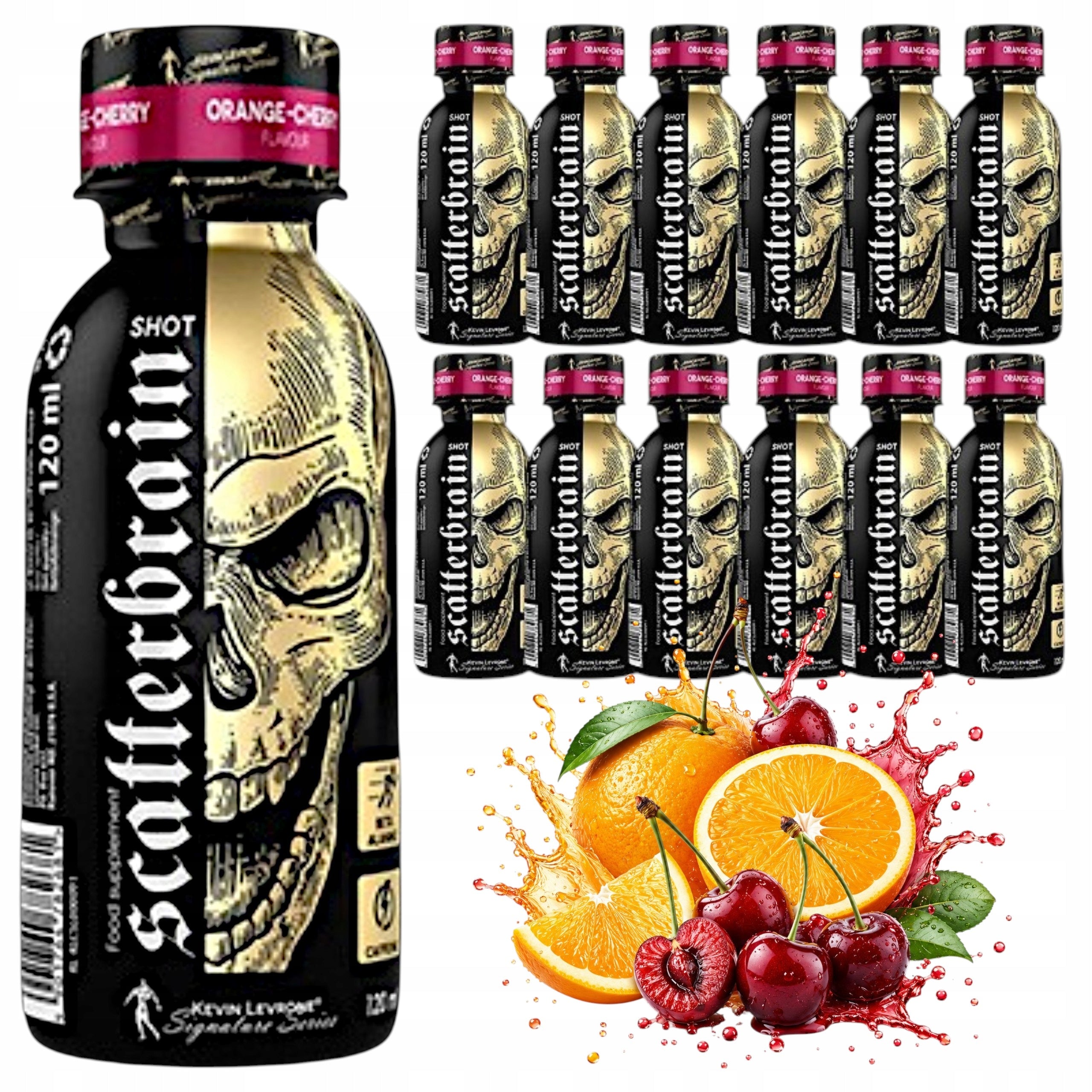 Pre-workout Shot KEVIN LEVRONE 12x120ml Orange Cherry Energy