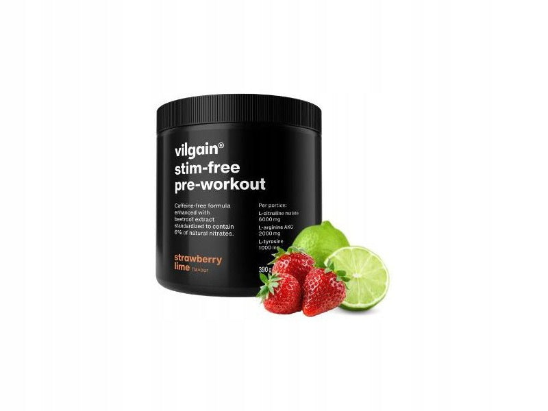 Pre-workout VILGAIN Pre-Workout 3.0 Stim free Strawberry-lime