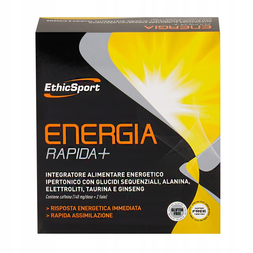 Pre-workout conditioner EthicSport Energy Rapida+ 25 ml natural Packaging status original