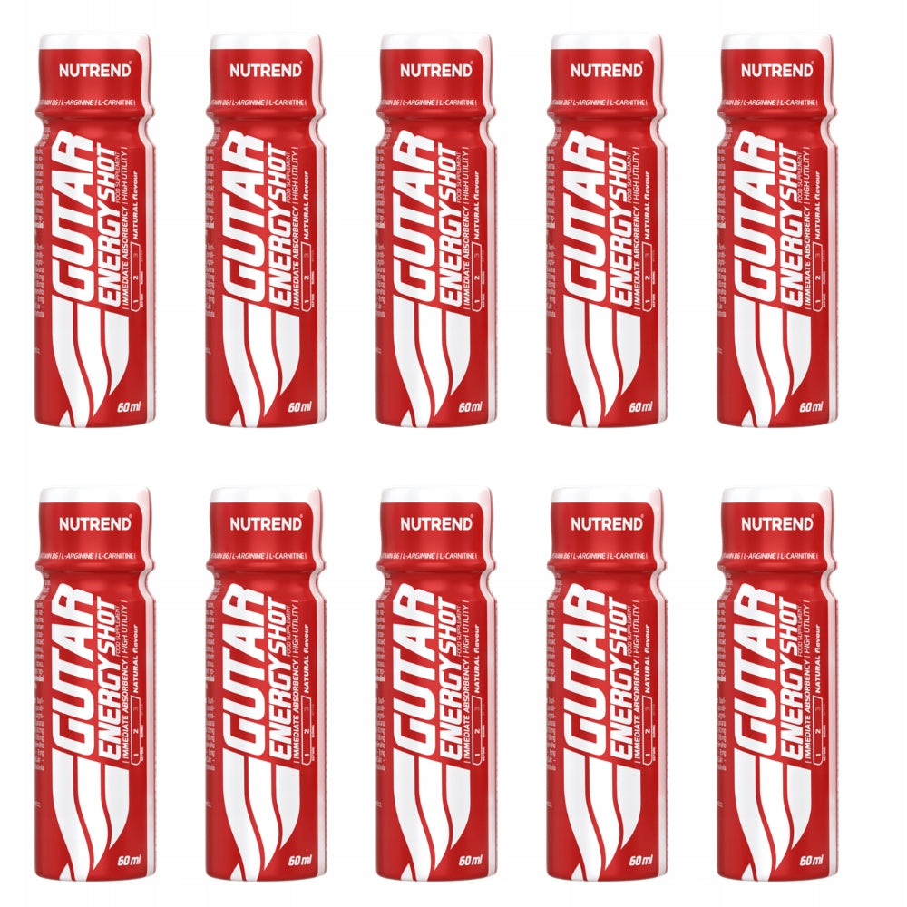 Pre-workout conditioner Nutrend GUTAR ENERGY SHOT, 60 ml, natural