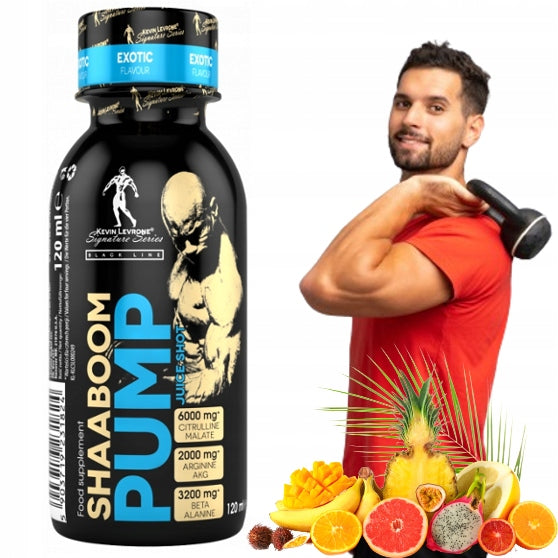 Pre-workout energy power Levrone Shaaboom Pump Shot 120ml exotic