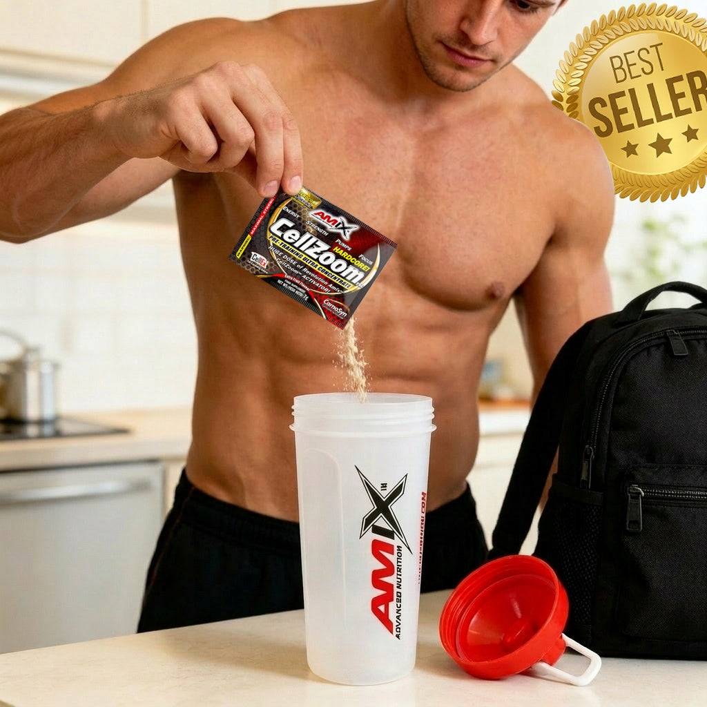 Pre-workout sachet 7 g Lemon Lime AAKG beta alanine caffeine 200 mg Packaging status original