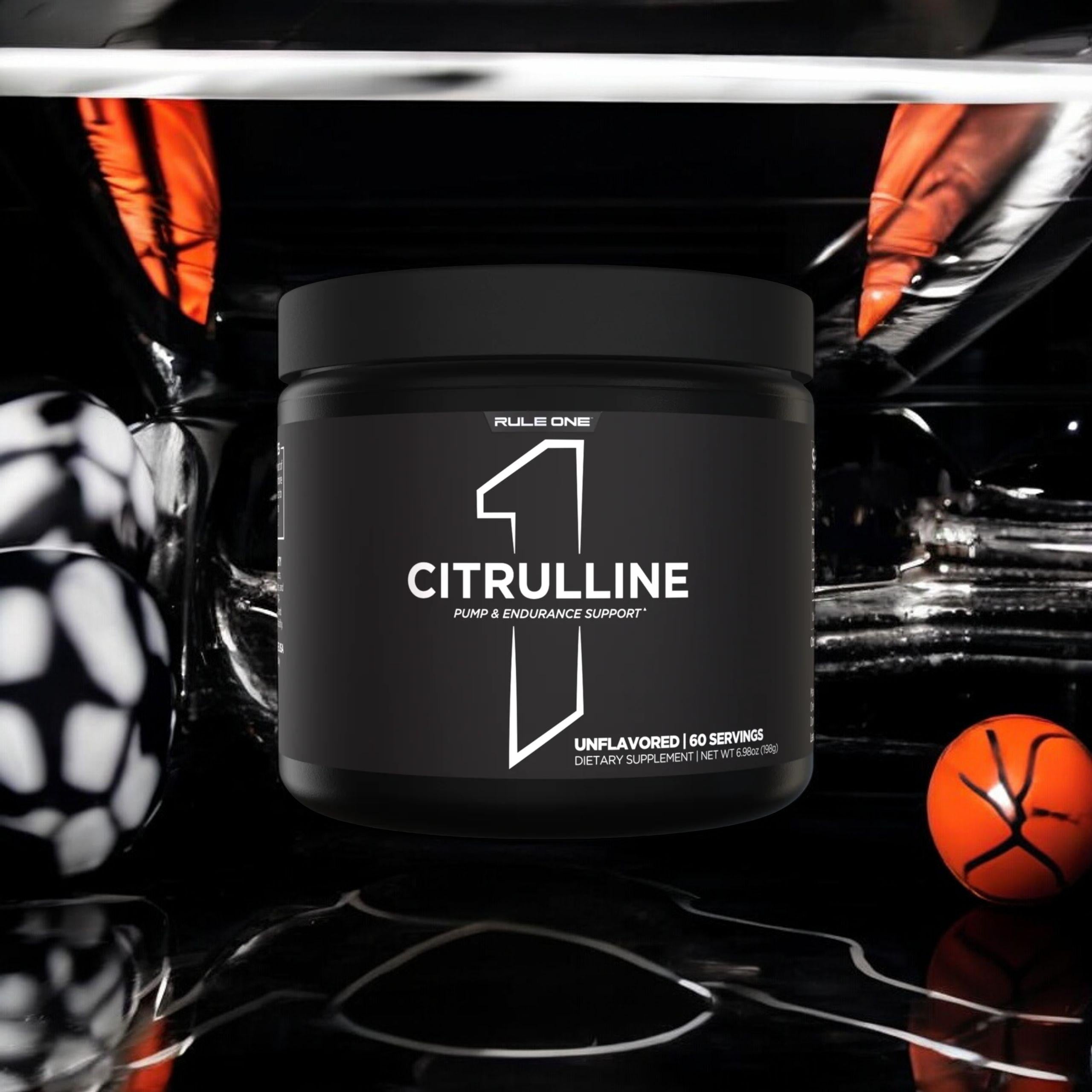 Pre-workout supplement Citrulline Malate Citrulline 198g Pump RULE 1 R1 Packaging status original
