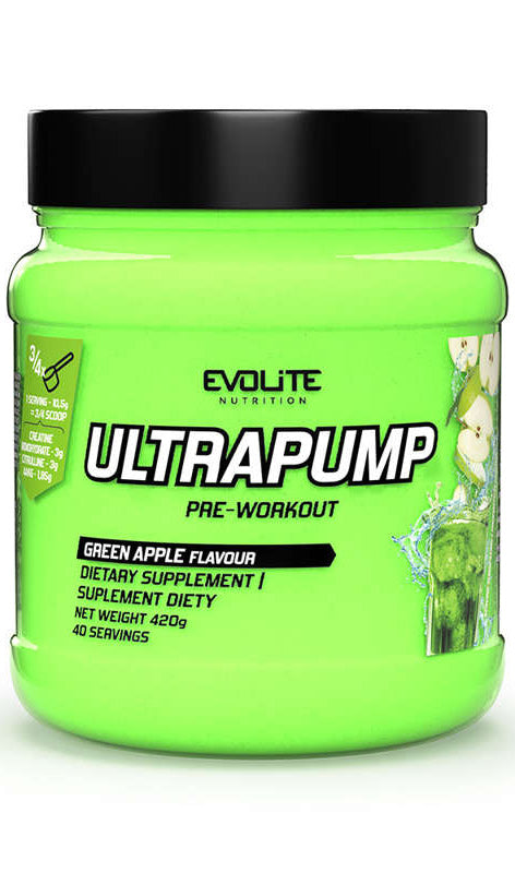 Pre-workout supplement Evolite Nutrition apple 420 g powder