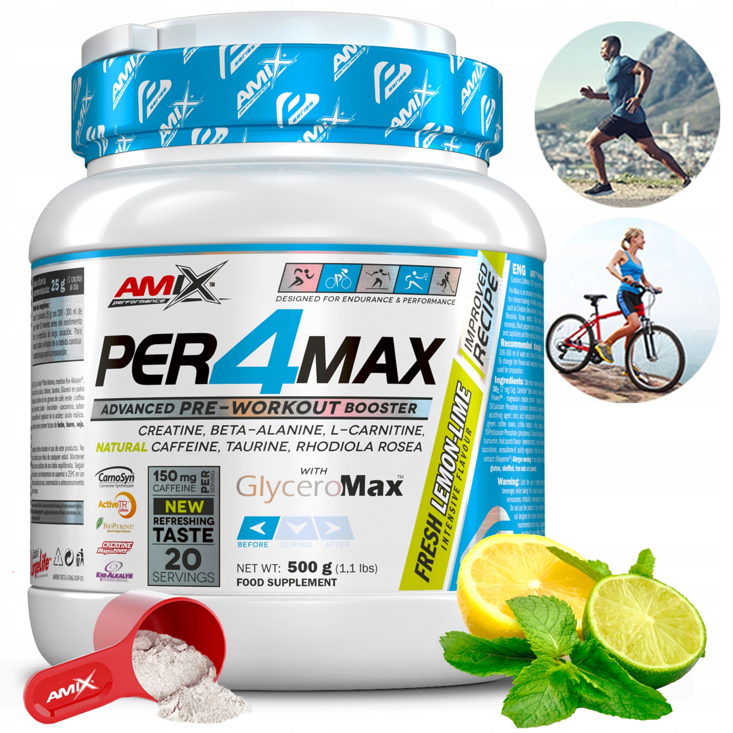 Pre-workout supplement running bike endurance energy Packaging status original