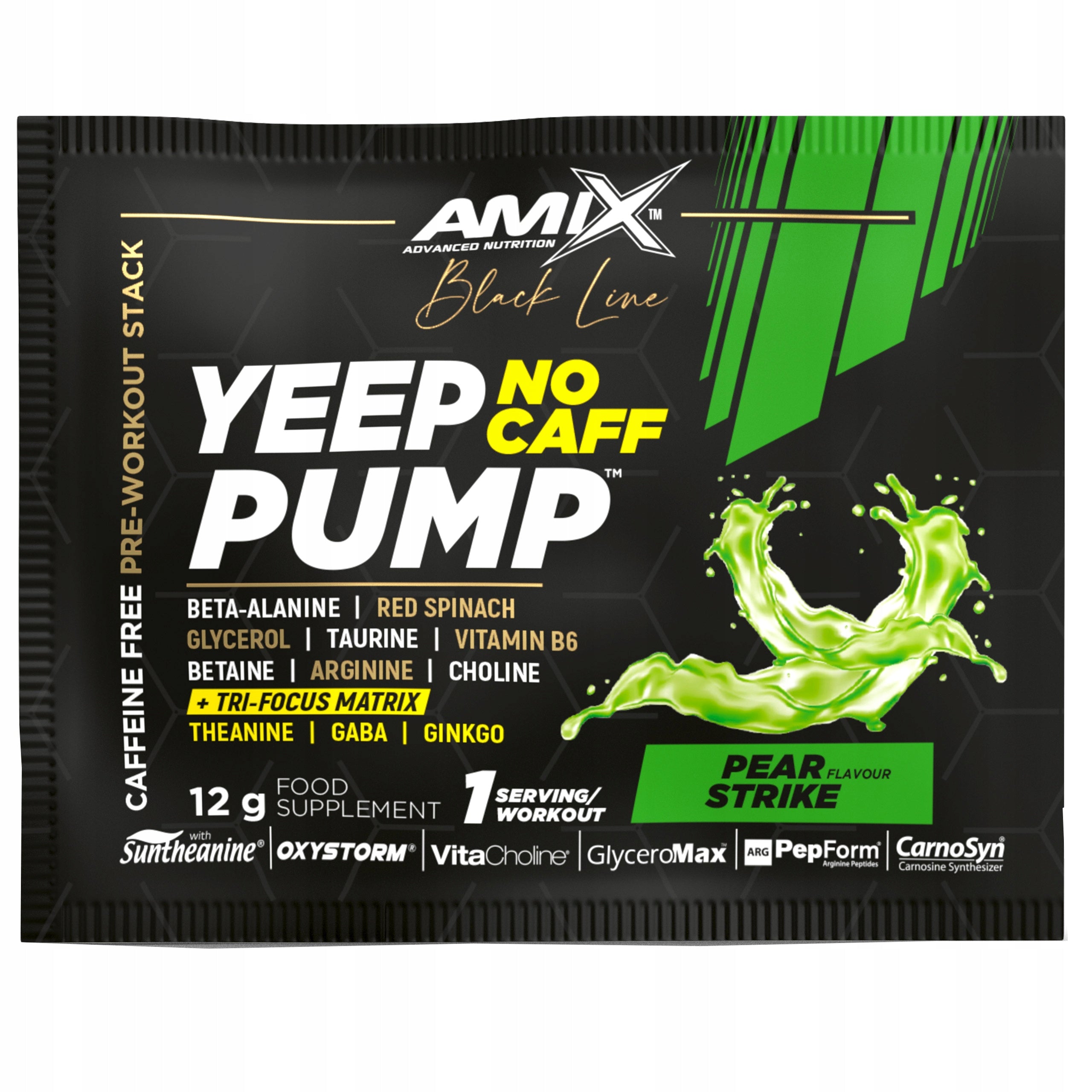 Pre-workout without caffeine, without stimulants, without downhill - Power, Strength Amix