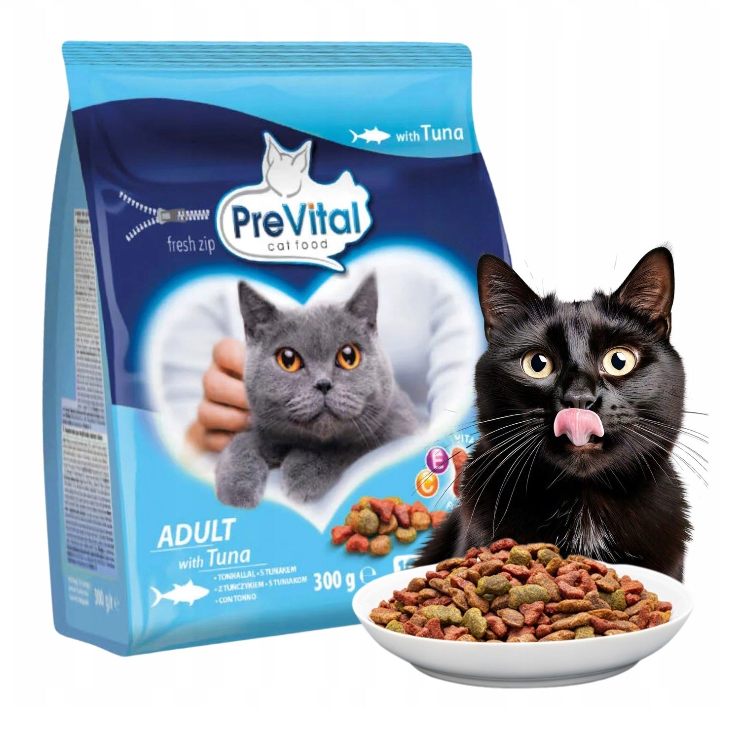 PreVital DRY CAT TUNA FOOD 300G