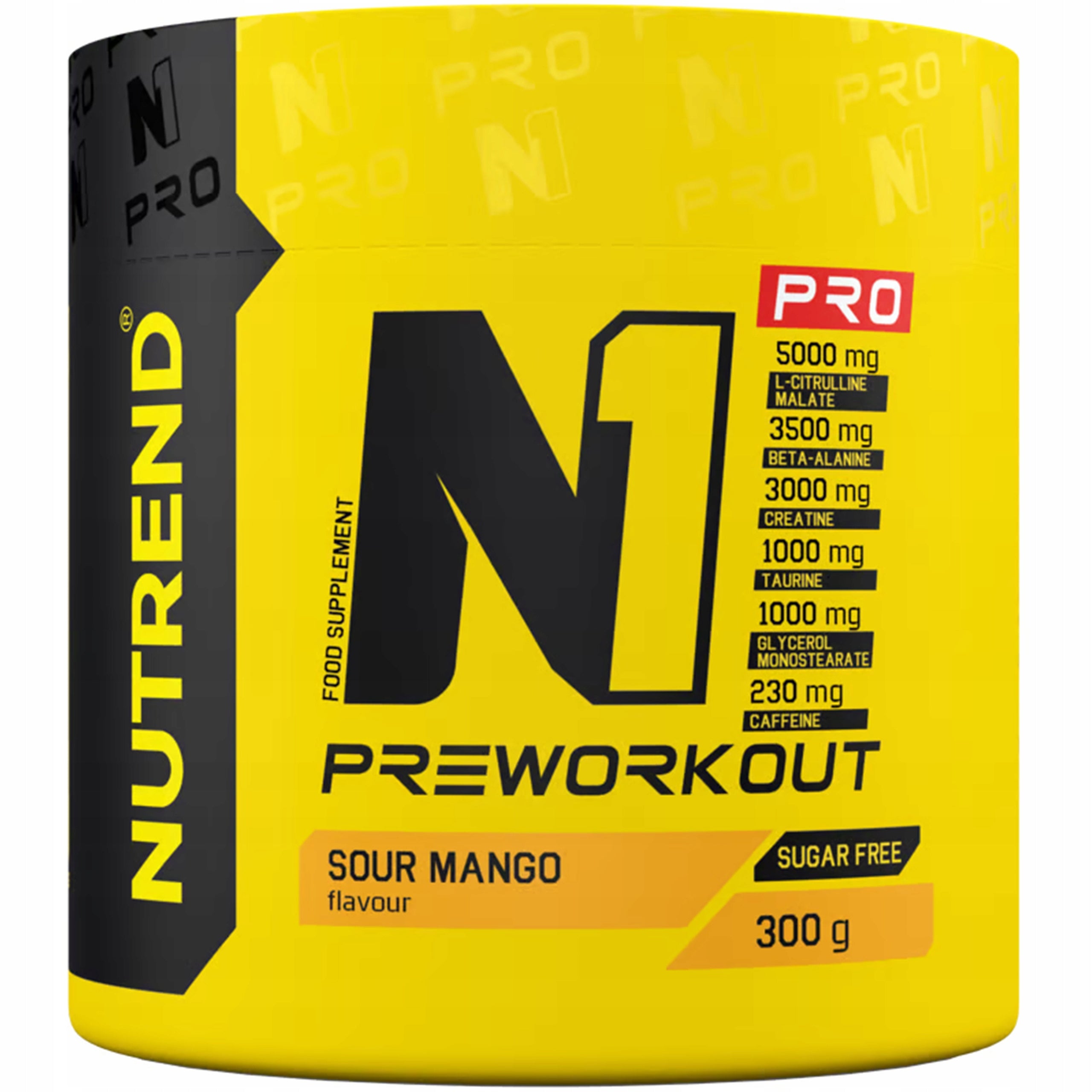 PreWorkout Energy Strength Creatine Beta-Alanine Caffeine 300g Nutrend N1