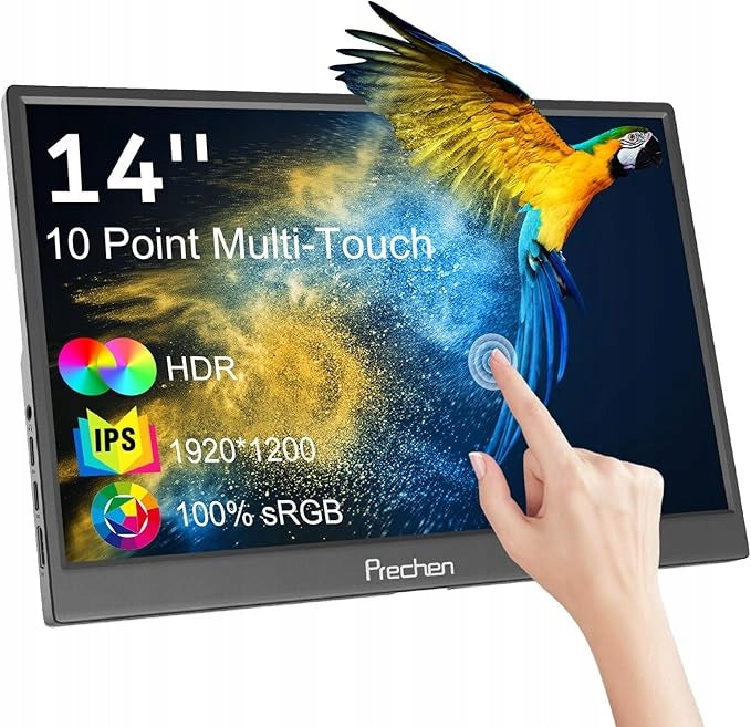 Prechen Touch Monitor 14" 1920x1200 HDMI USB-C HDR 400 cd/m² Portable
