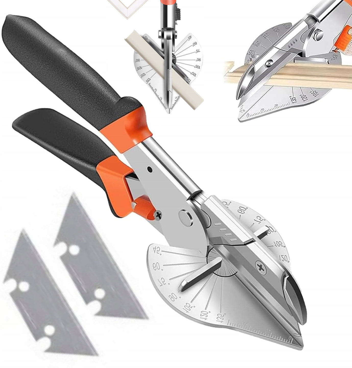 Precision Angle Shears 45 135 Degree Interchangeable Blades 2pcs