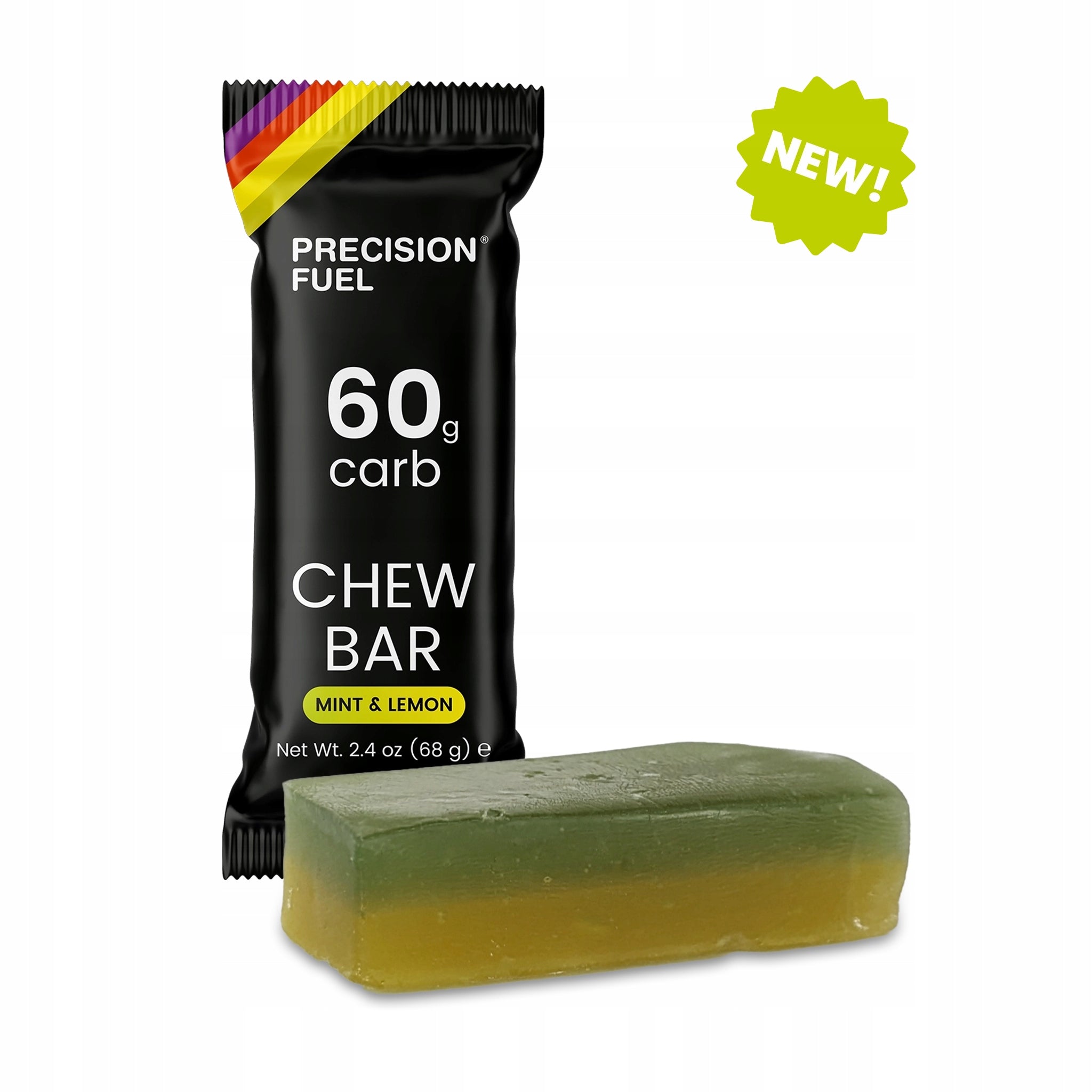 Precision Fuel PF60 chew - energy jelly bean mint/lemon flavor Expiration date at least 3 months from the date of purchase