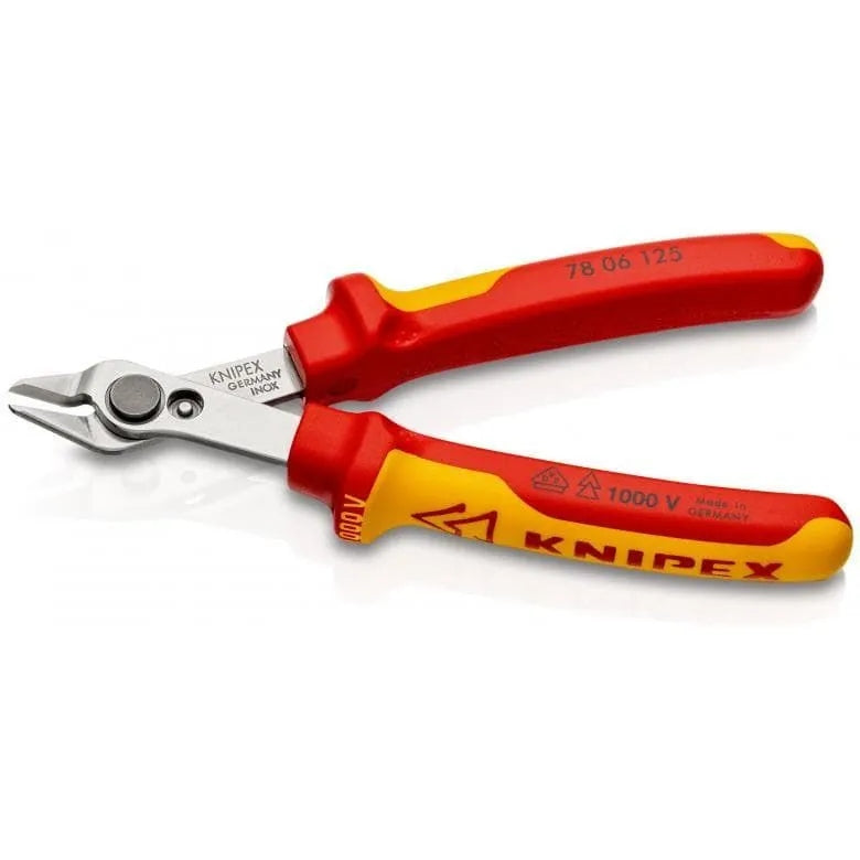 Precision side pliers for electricians Super Knips VDE KNIPEX 125 mm Manufacturer code 78 06 125