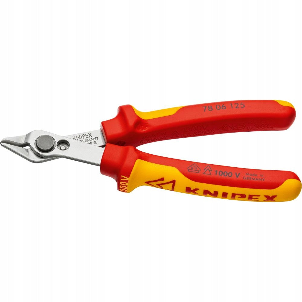 Precision side pliers for electricians Super Knips VDE KNIPEX 125 mm Packaging status original