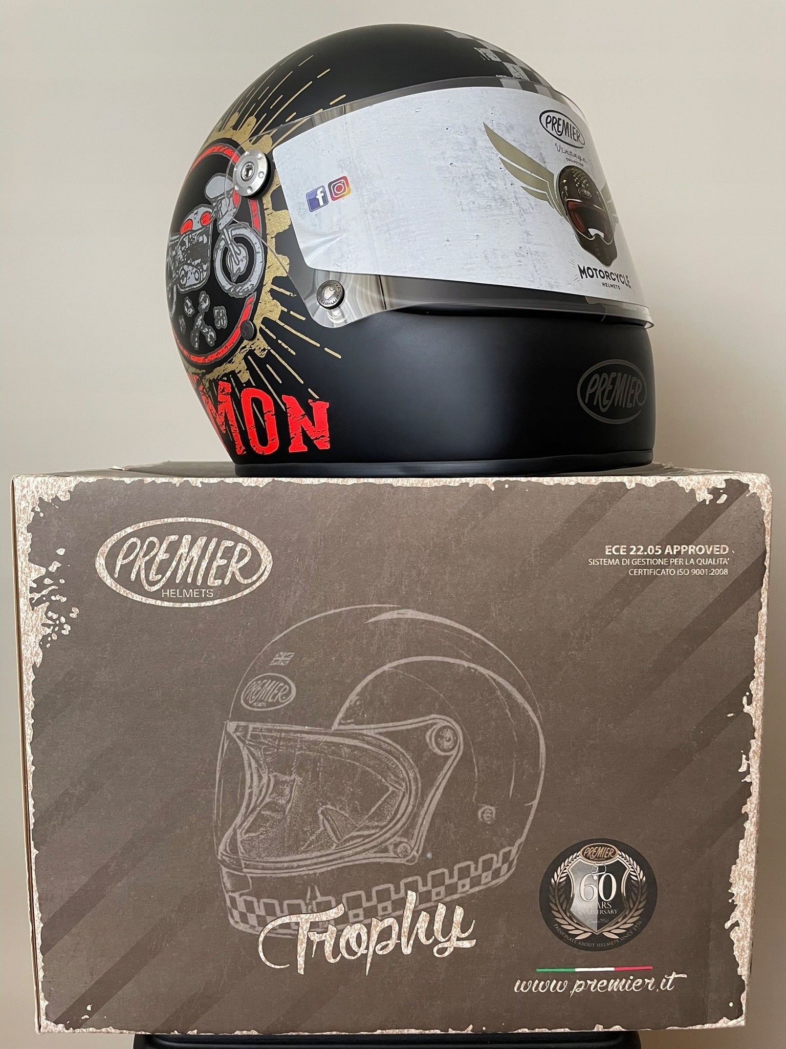 Premier Helmets TROPHY SPEED DEMON 9 BM L motorcycle helmet EAN (GTIN) 8056098324360