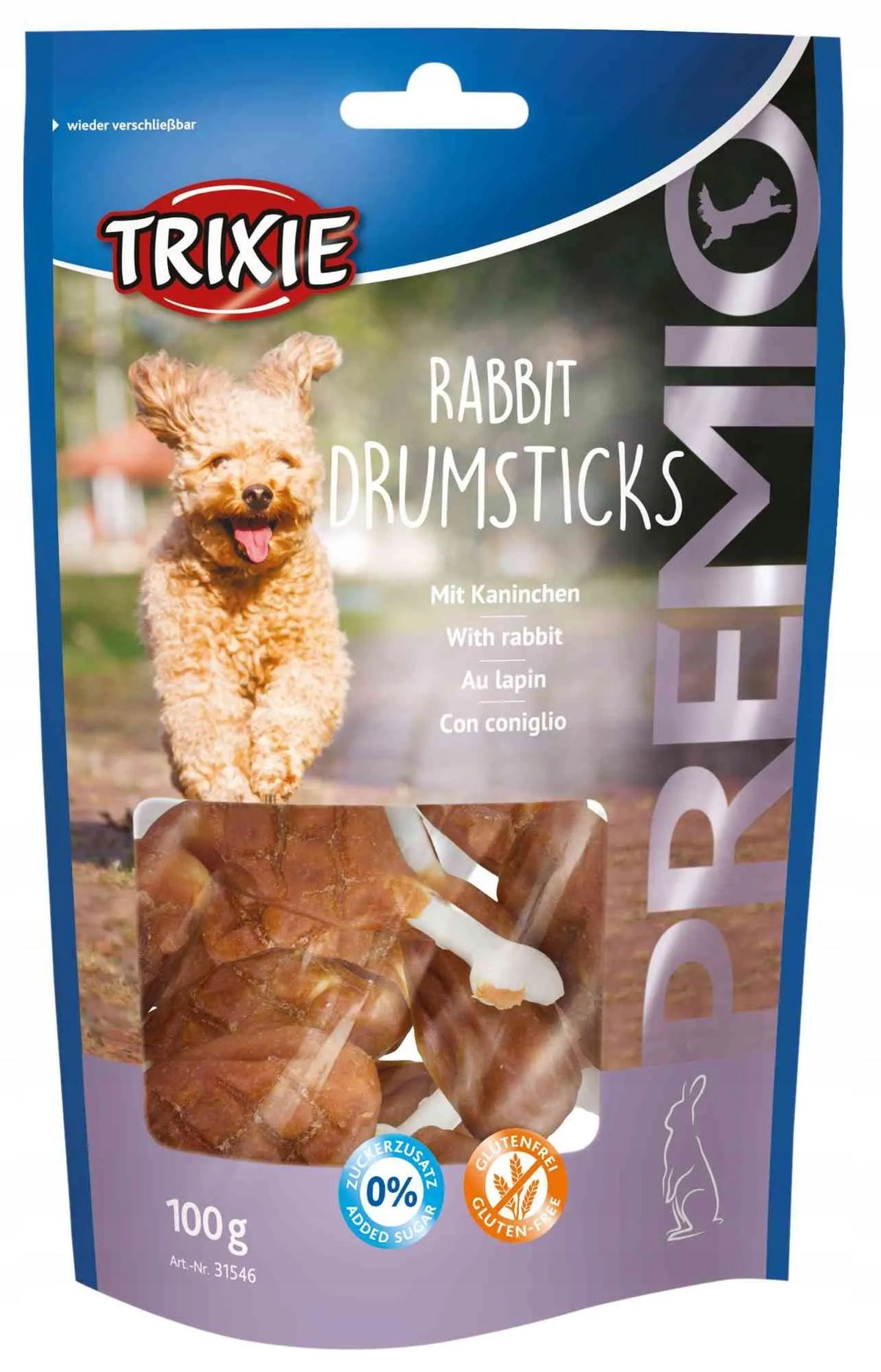 Premio Rabbit Dog Treat 100g Trixie Brand Trixie