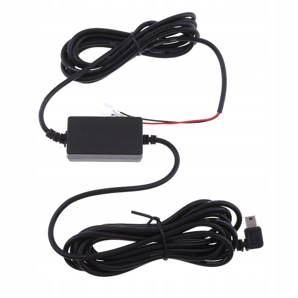 Premium 8/36V To 5V Car Cam Hardwire Kits Left Bend Mini USB Cable Packaging status original