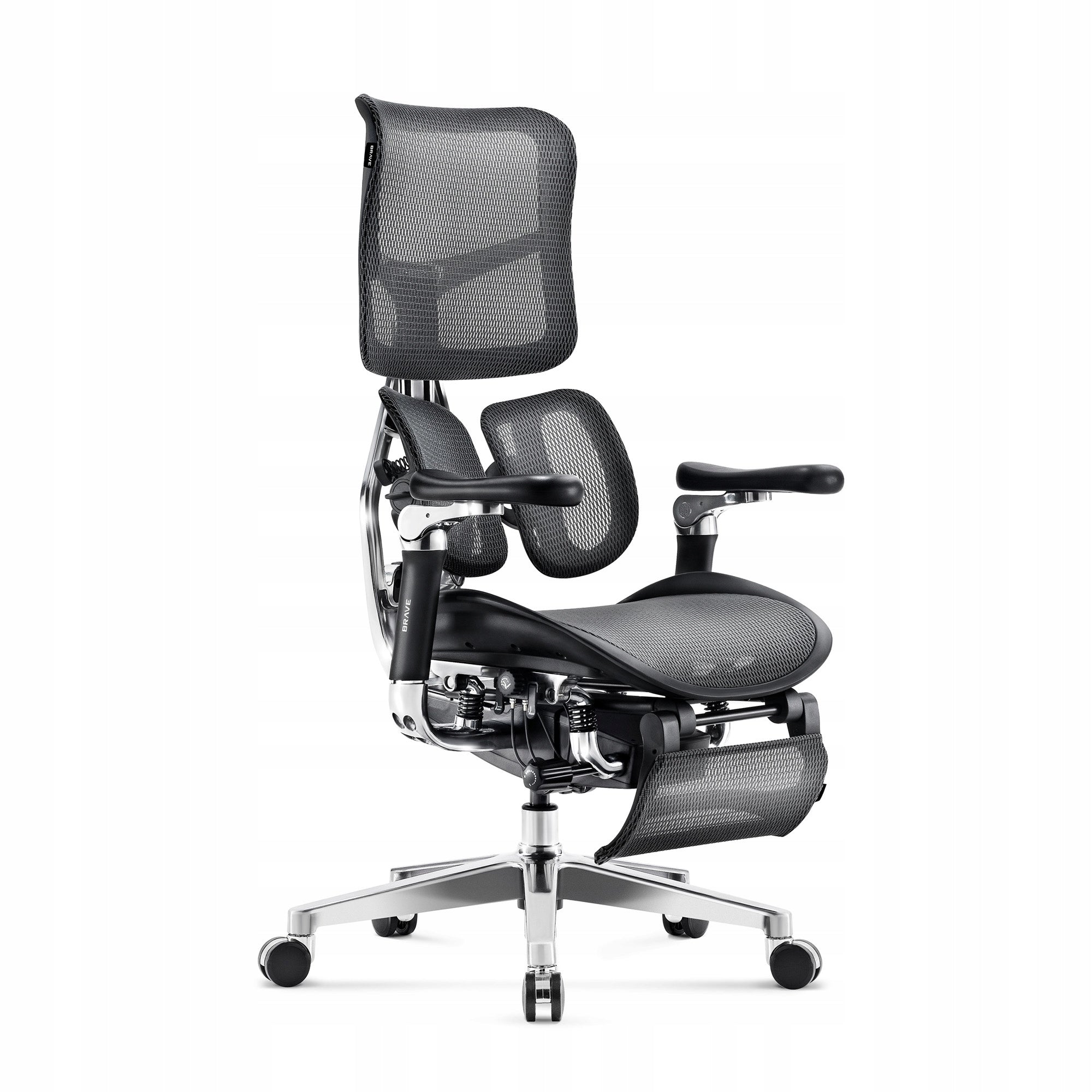Premium Ergonomic Cabinet Chair with Footrest DIABLO V-KINETIC Black