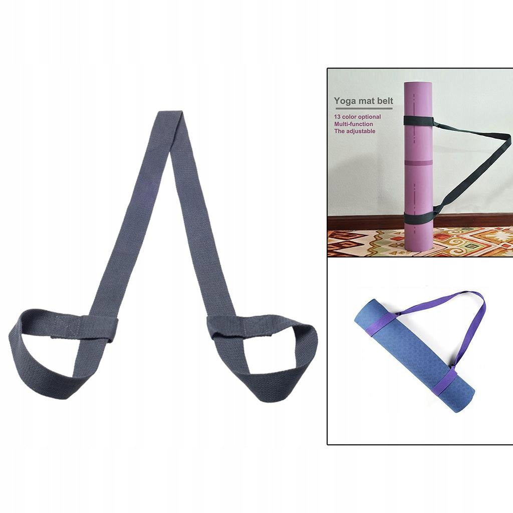 Premium Mat Strap , Adjustable Durable Mat Carrier, Carrying Dark Grey Packaging status original