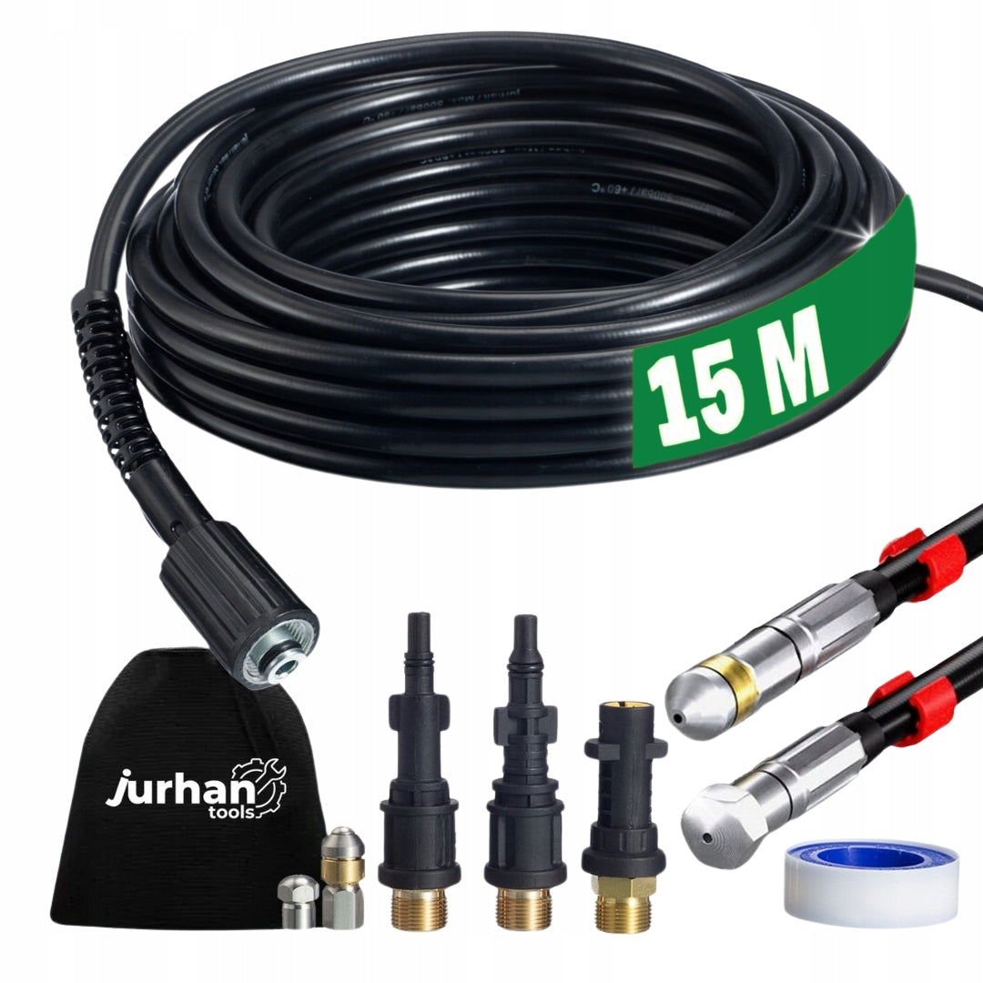 Premium Pipe Cleaning Kit, 15m, Black Packaging status original