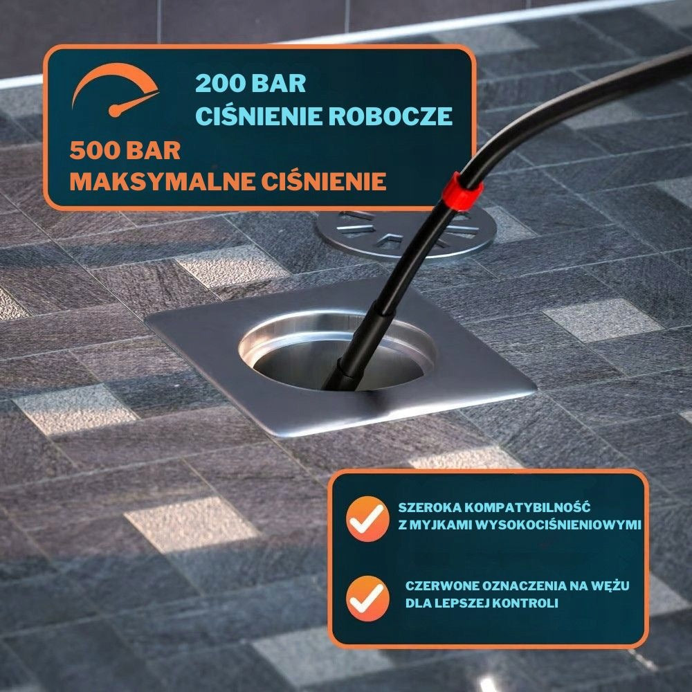 Premium Pipe Cleaning Kit, 30m, Black Brand no brand