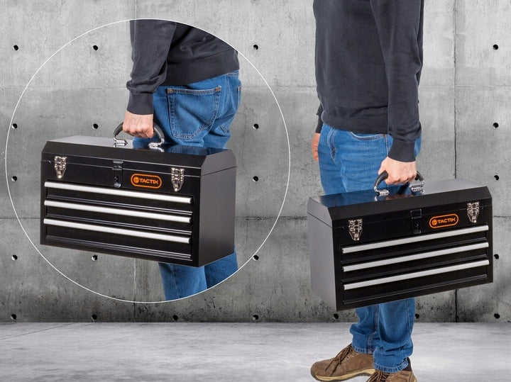 Premium Tool Metal Box 20" Bearing Drawers TACTIX Brand Tactix