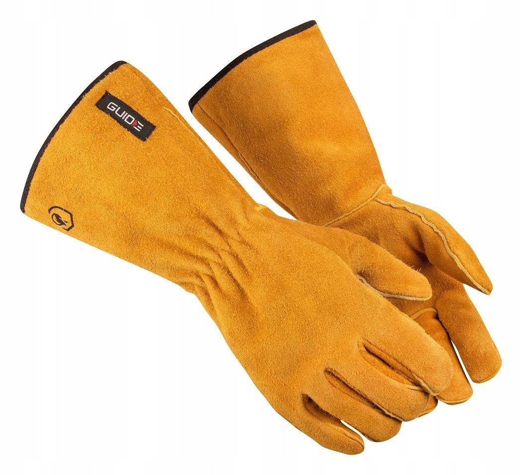 Premium Welding Work Gloves GUIDE 3569 Flame Retardant Leather Health and Safety 10