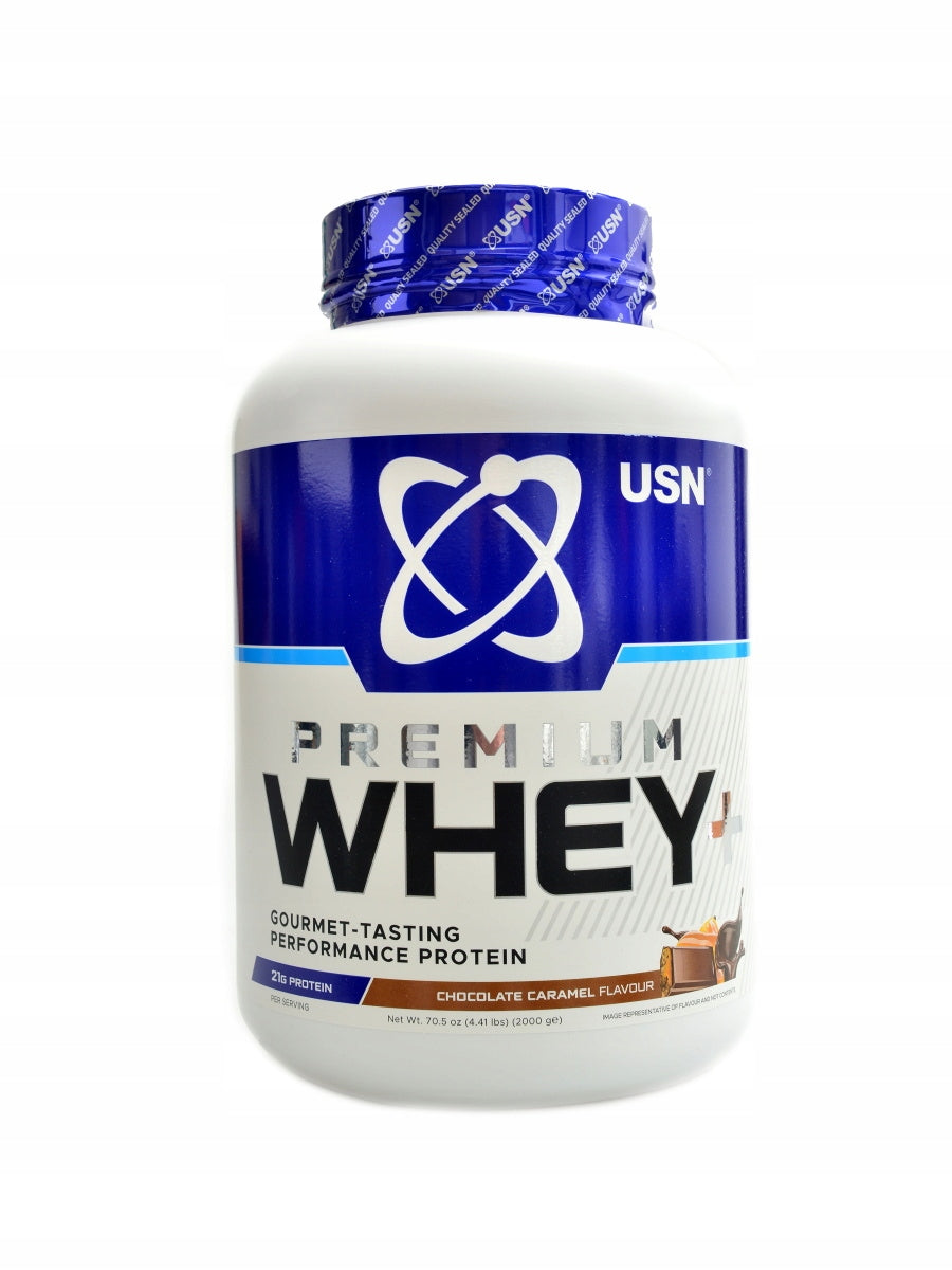 Premium Whey+ protein 2000 g USN jahoda Packaging status original