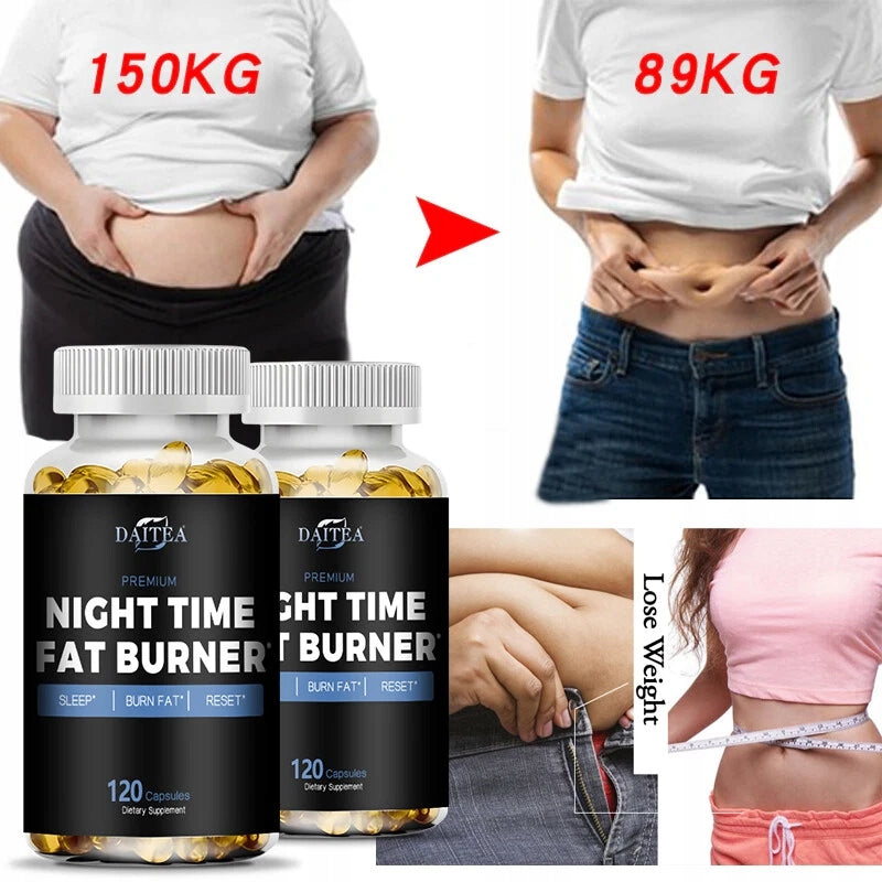 Premium night fat burner, supports weight control, natural skł Packaging status original