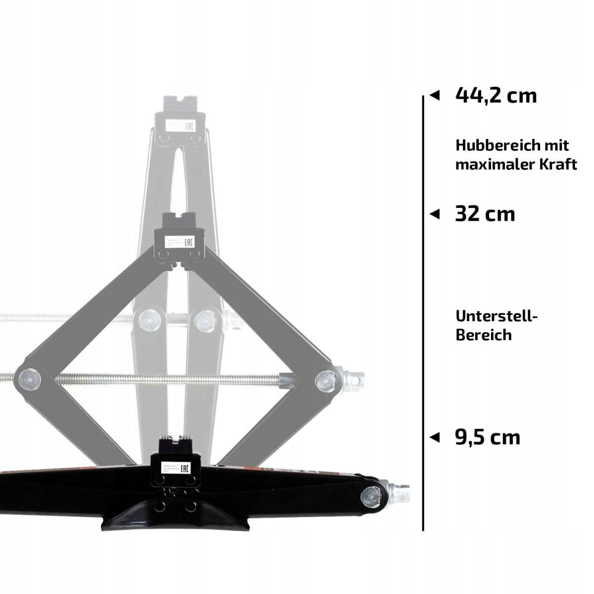 Premium trapezoidal lift HEYNER Black Edition 2,0t Lifting capacity 2000 kg