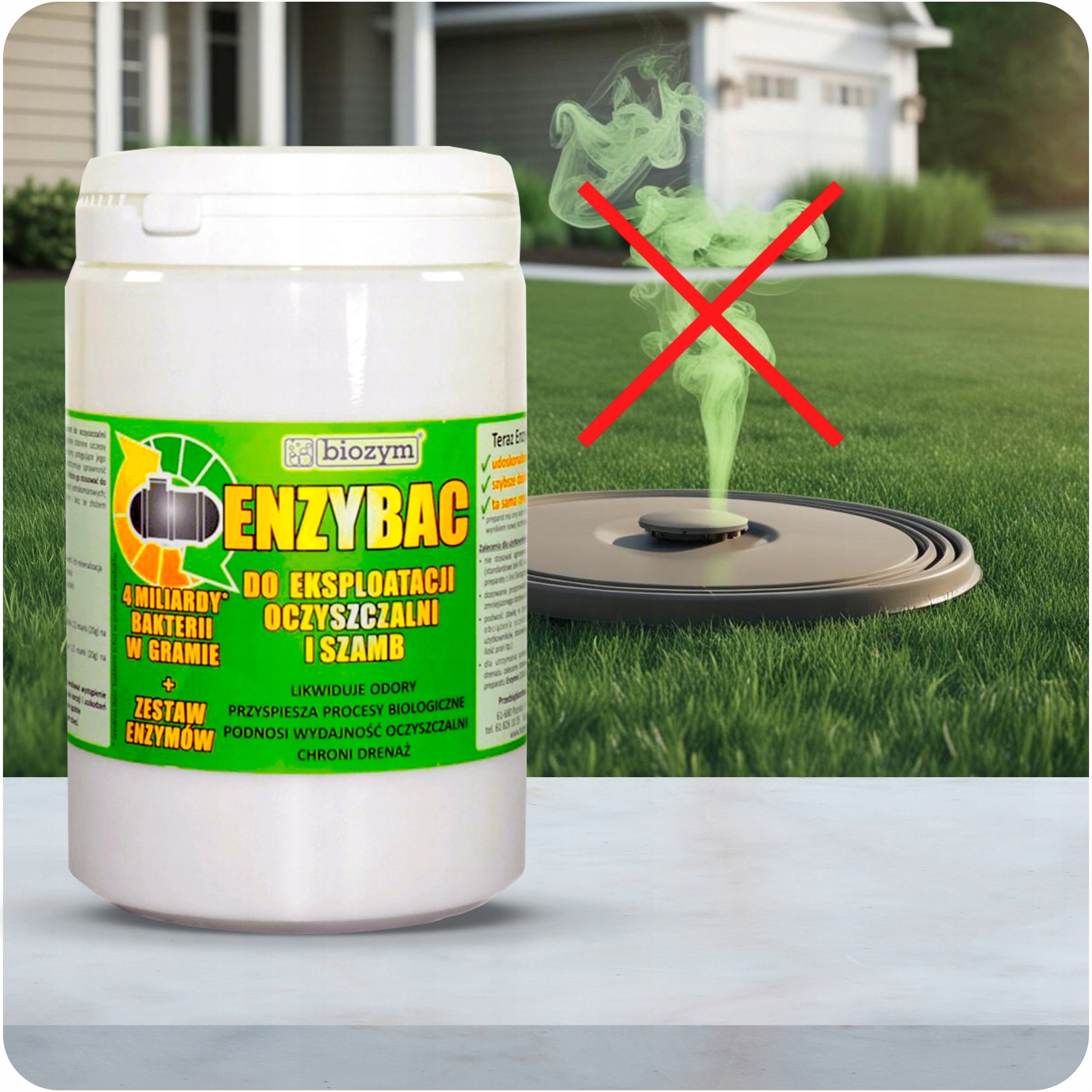 Preparation bacteria 4mld/gram preparation for septic tank treatment plant 1kg ENZYBAC Manufacturer Biozym