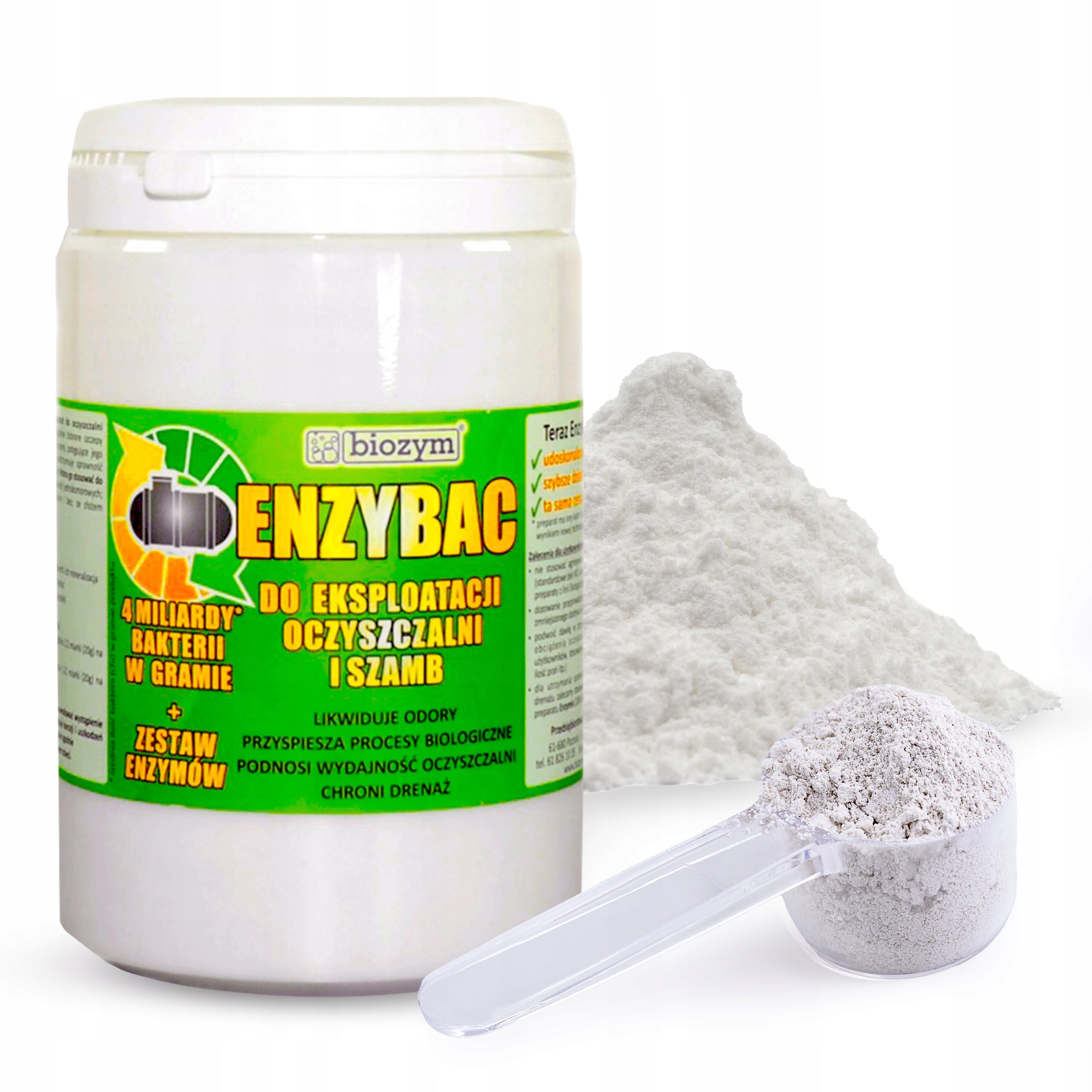 Preparation bacteria 4mld/gram preparation for septic tank treatment plant 1kg ENZYBAC Manufacturer code Enzybac