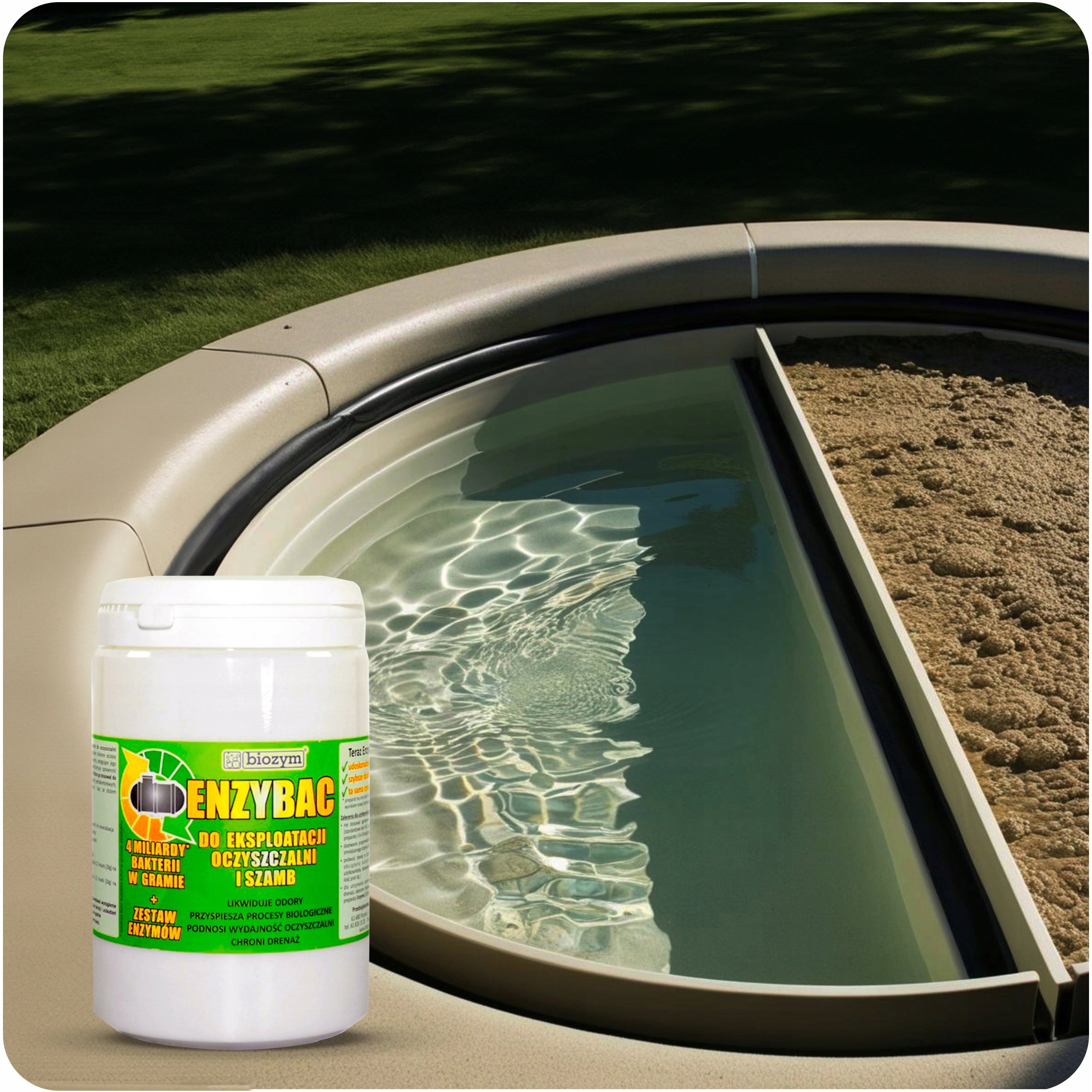 Preparation bacteria 4mld/gram preparation for septic tank treatment plant 1kg ENZYBAC Product form powder