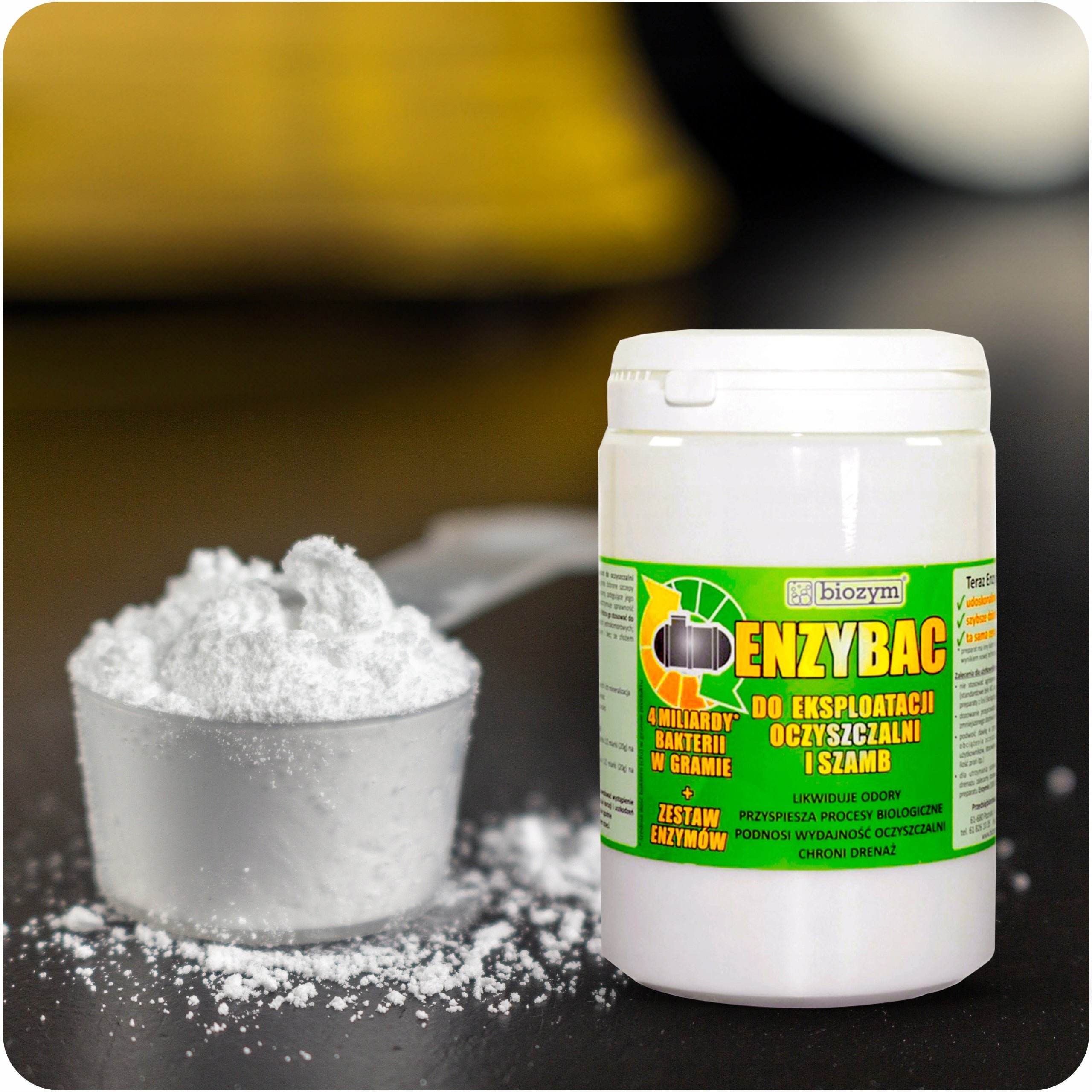 Preparation bacteria 4mld/gram preparation for septic tank treatment plant 1kg ENZYBAC Volume 1 l