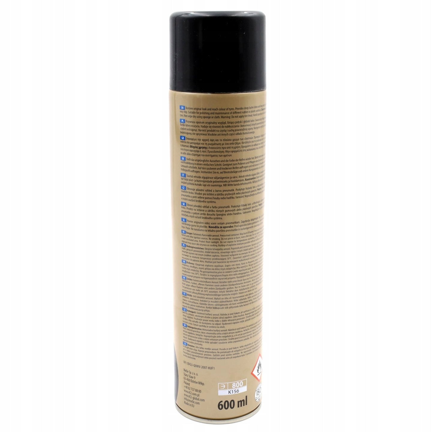 Preparation for Shining Tyres K2 Bold 600ml Manufacturer's catalog number K156