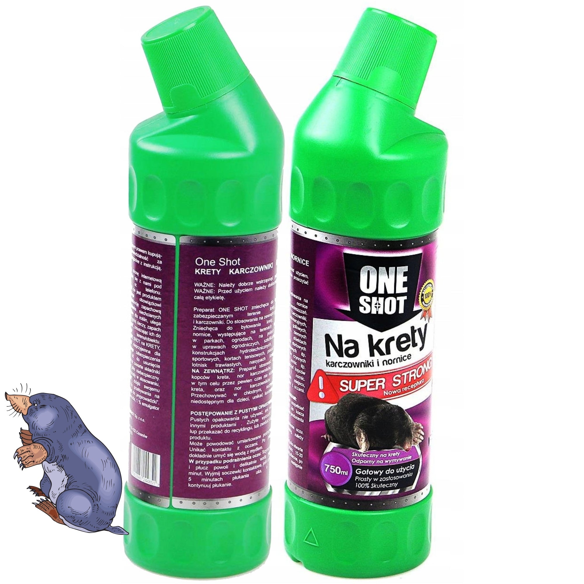 Preparation for moles voles grubs ecological liquid 750ml Manufacturer code Super Strong