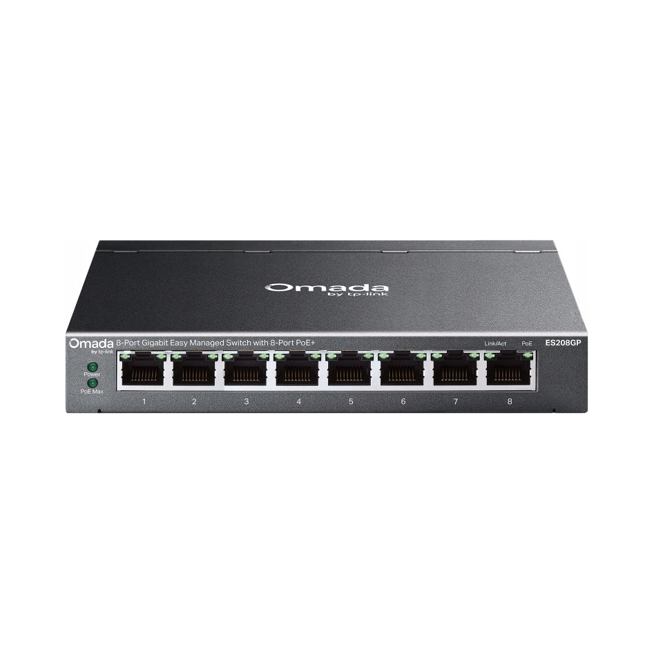 Přepínač TP-Link Omada ES208GP 8xPoE gigabit L2