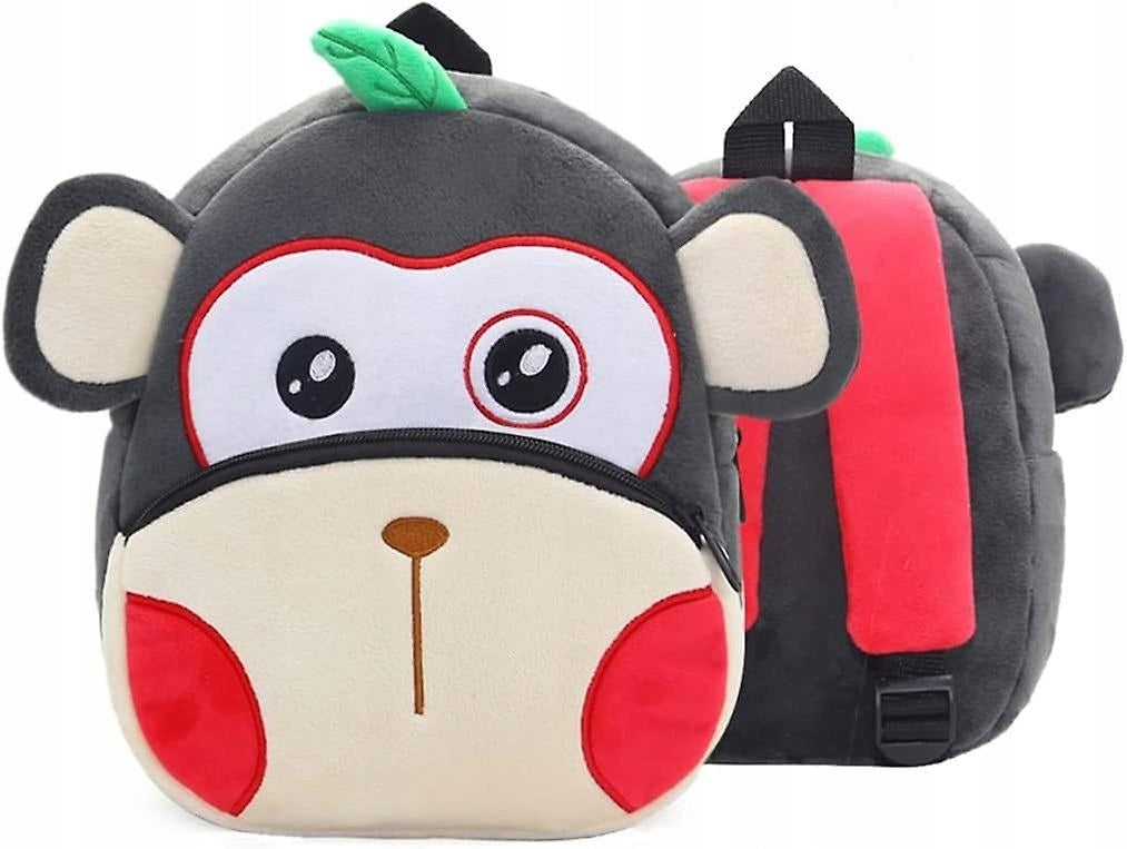 Preschool backpack for preschoolers, Monkey model, plush, 26x24x10 Brand no brand