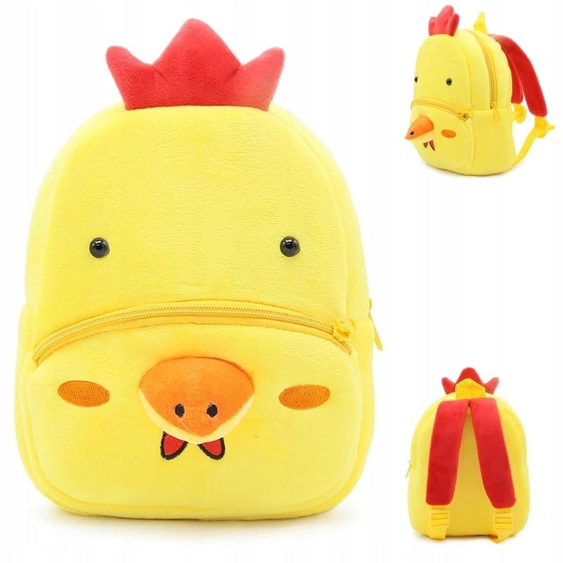 Preschool backpack for preschoolers, Puisor model, plush, 26x24x10