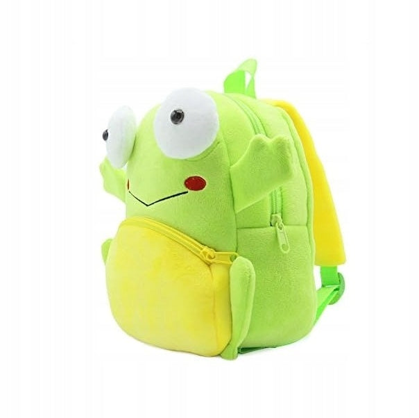 Preschool backpack for preschoolers, frog model, plush, 26x24x10 Kind sports