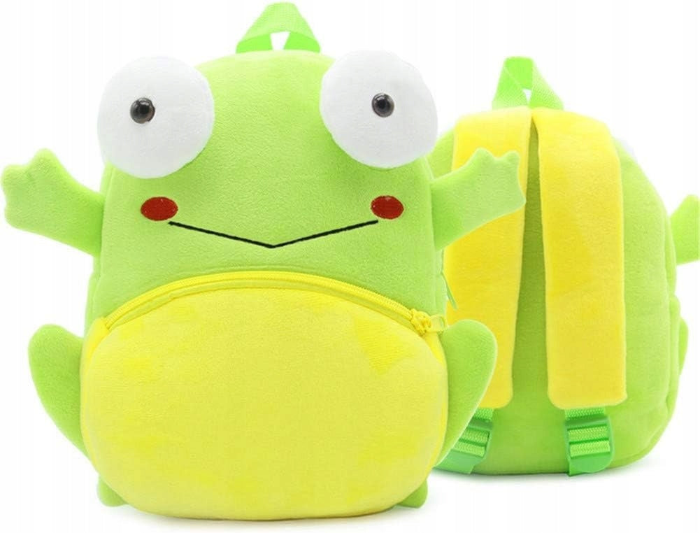 Preschool backpack for preschoolers, frog model, plush, 26x24x10