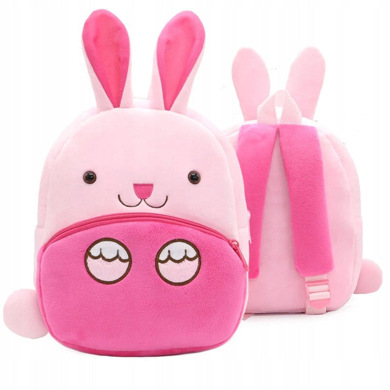 Preschool backpack for preschoolers, model Bunny, plush, 26x24x10