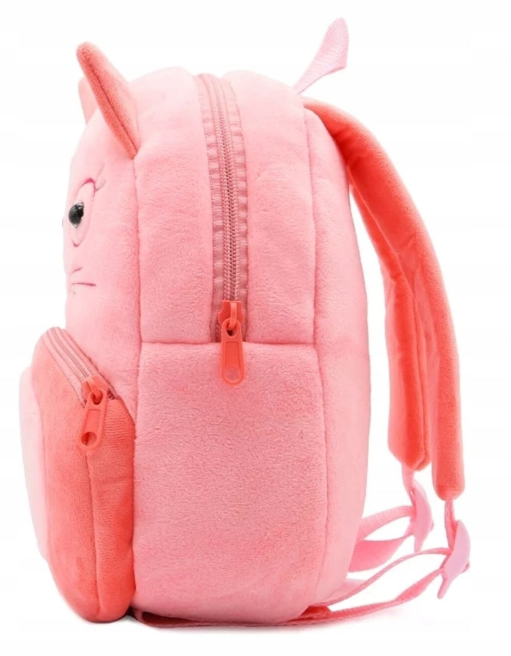 Preschool backpack for preschoolers, pattern with pink cat, 26x24x10 Kind sports