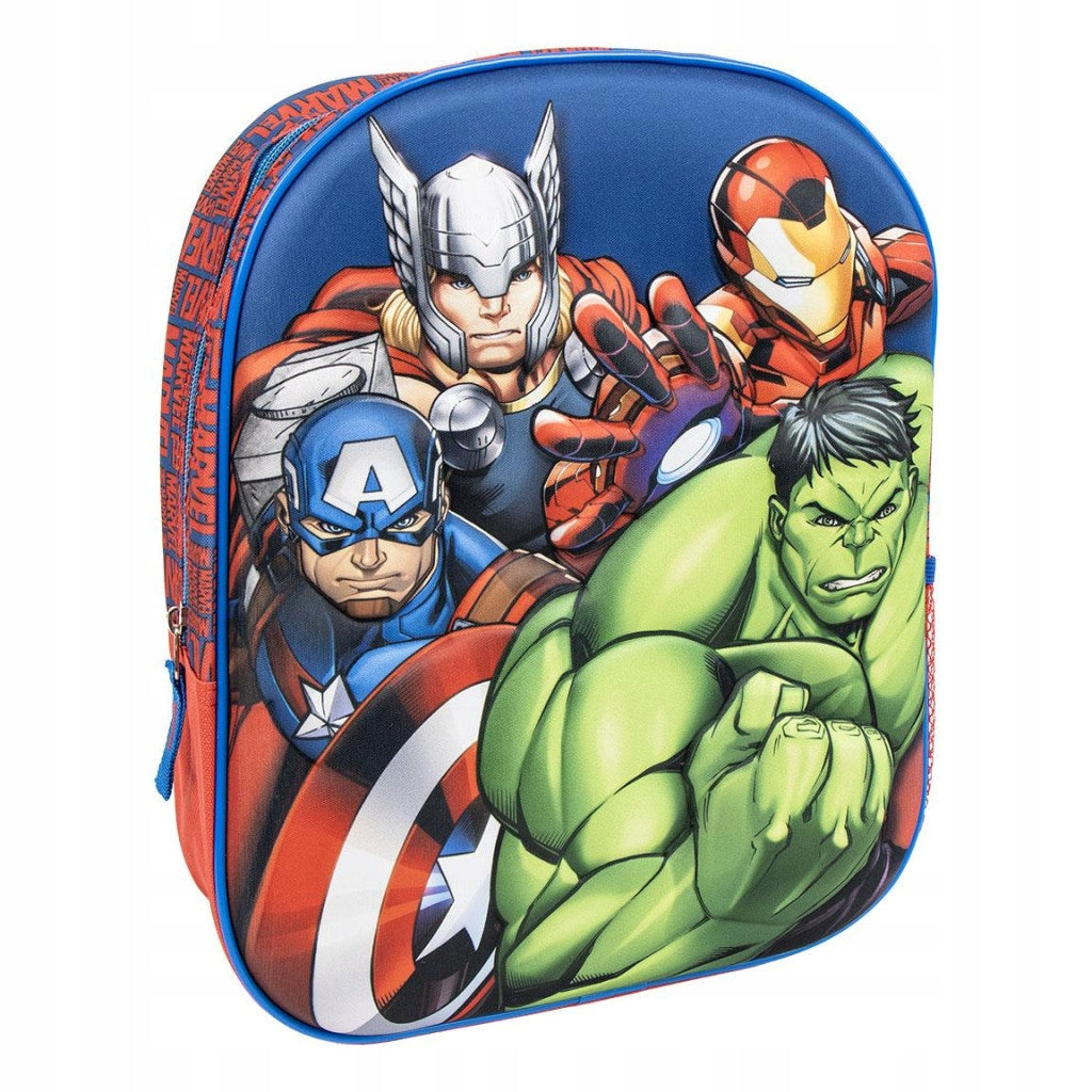 Preschool backpack for single-chamber kindergarten HULK Avengers Initial 3D