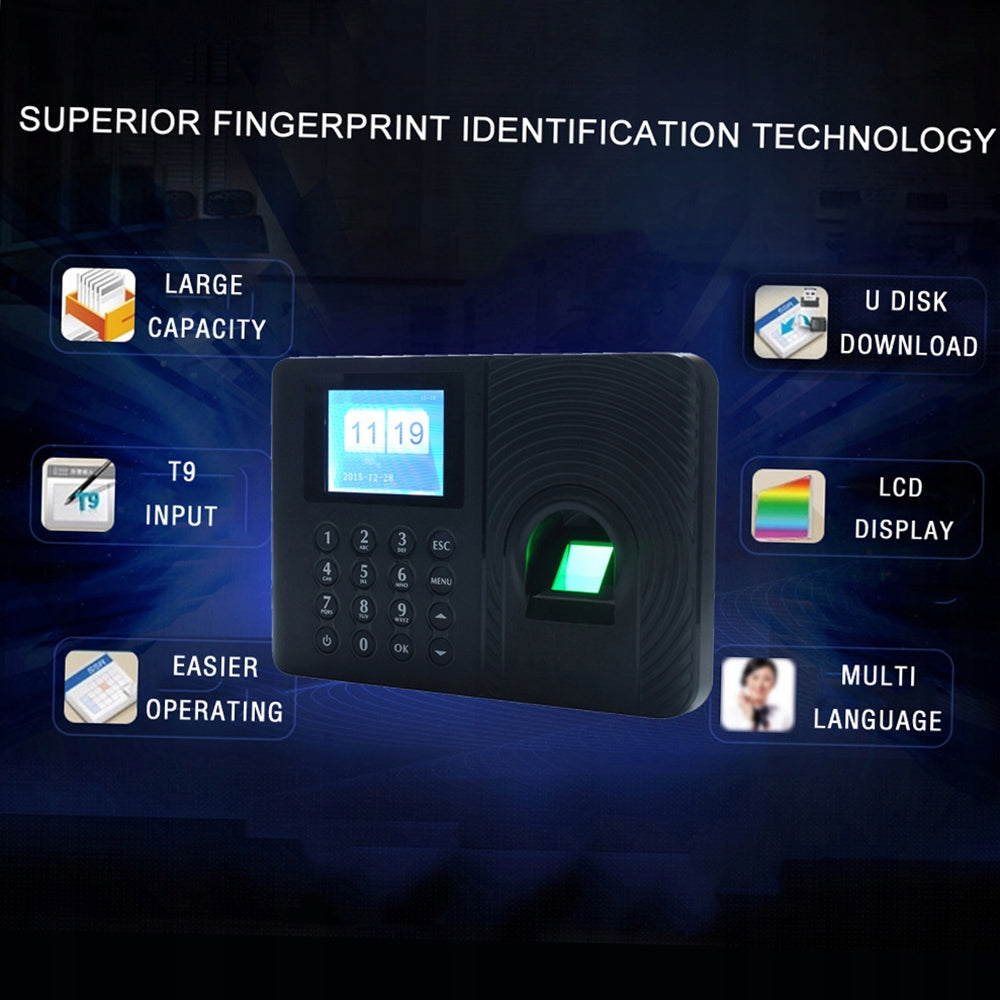 Presence of fingerprint Machine Smart 2.4 -inch TFT LCD LCD Time WK